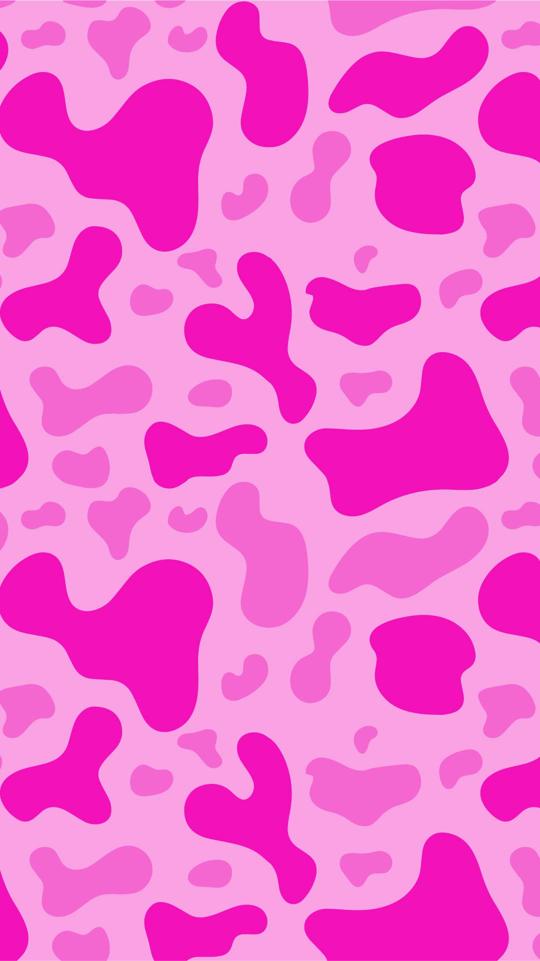Aesthetic Pink Cow Print Wallpaper