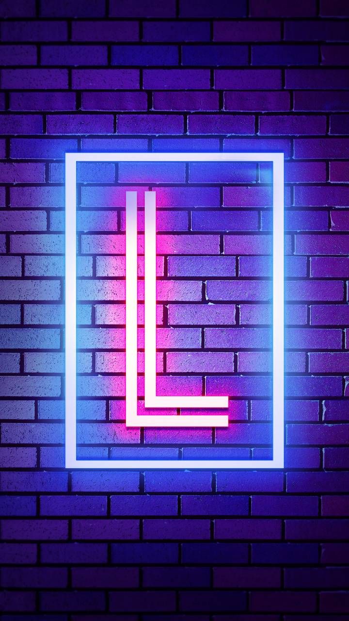 Download L Neon wallpaper