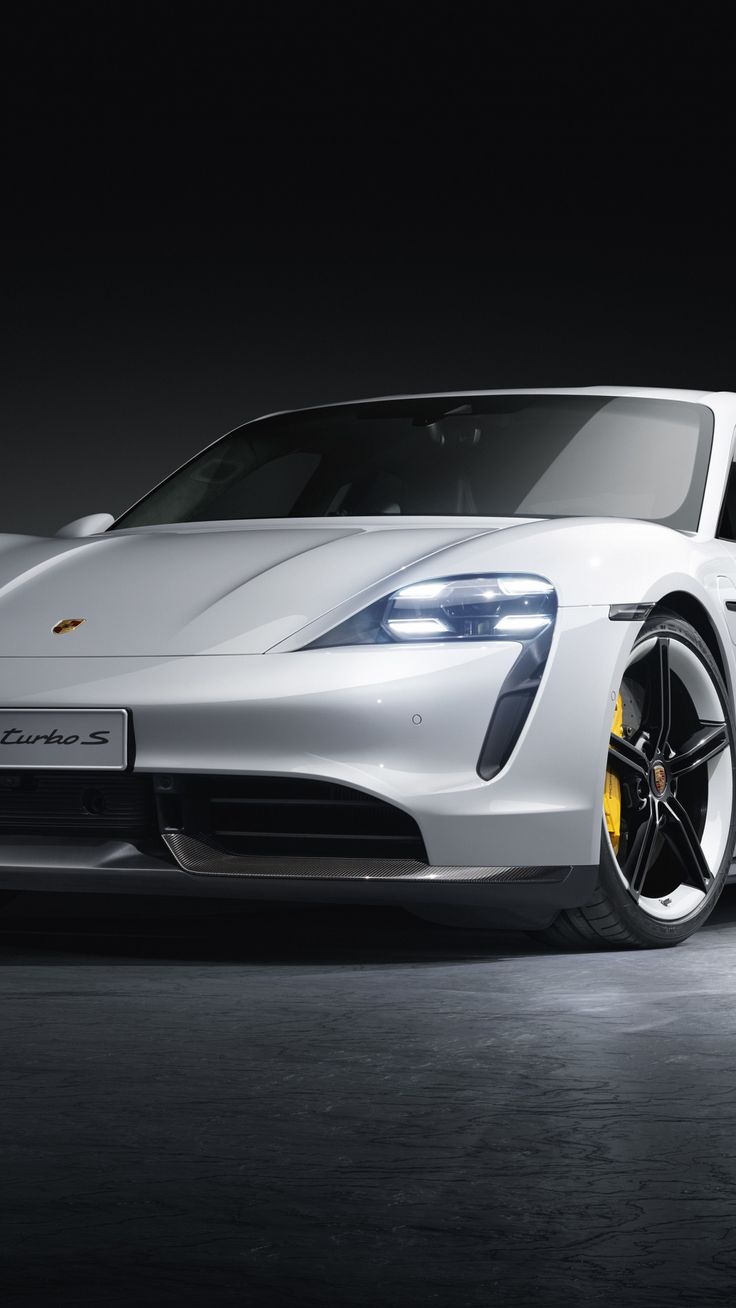 Porsche Taycan Turbo, white