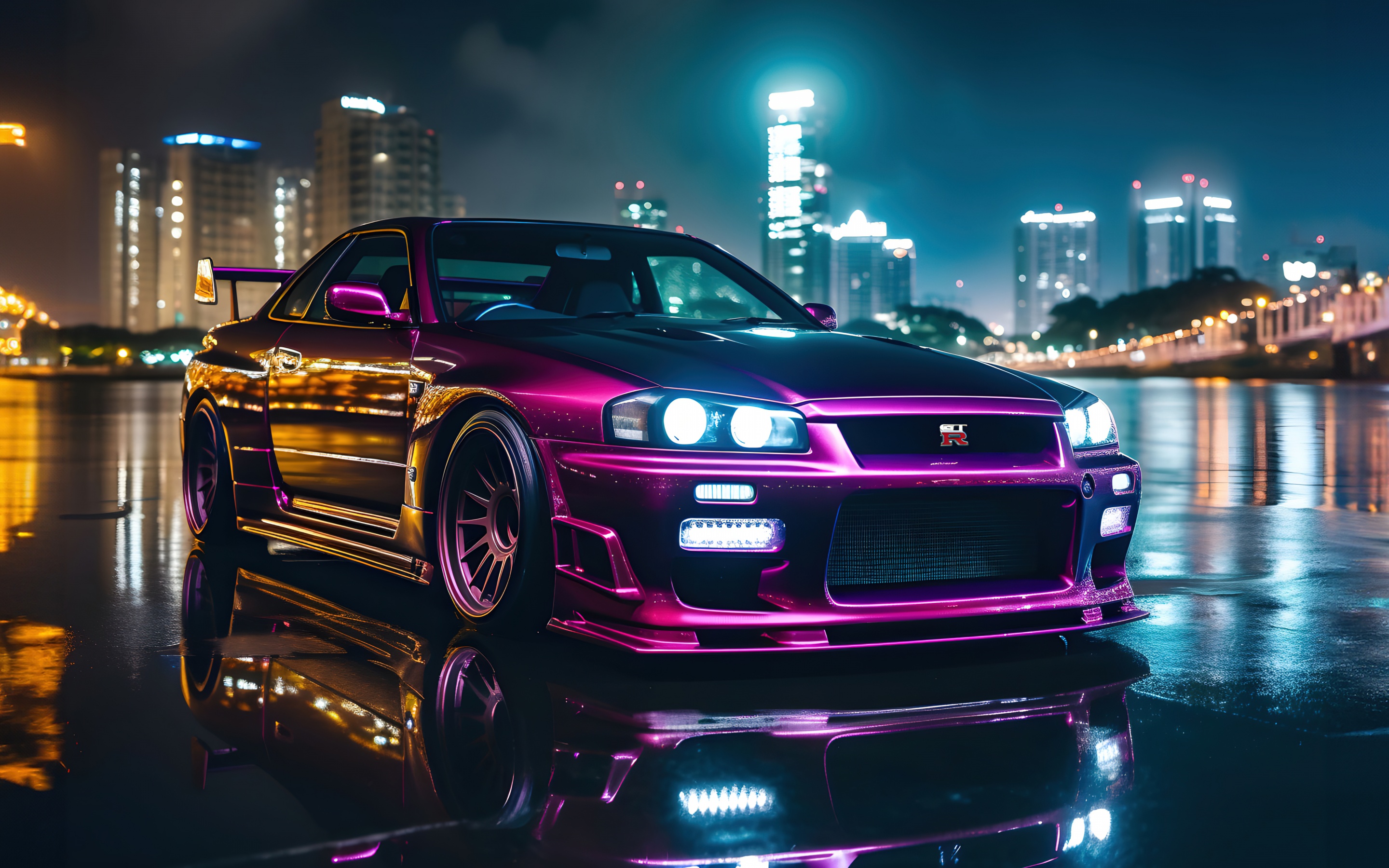 Nissan Skyline GT R R34 Wallpaper 4K