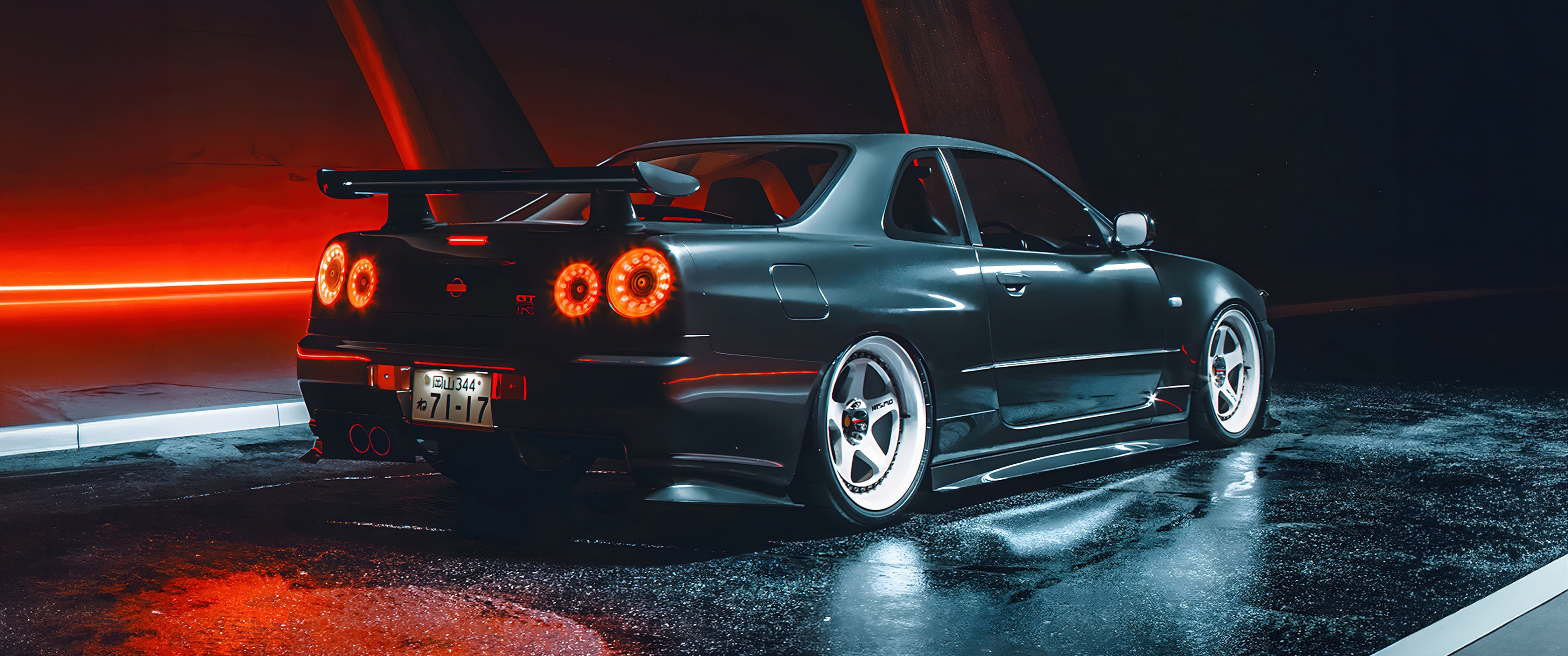 Nissan Skyline GT R R34 Wallpaper 4K