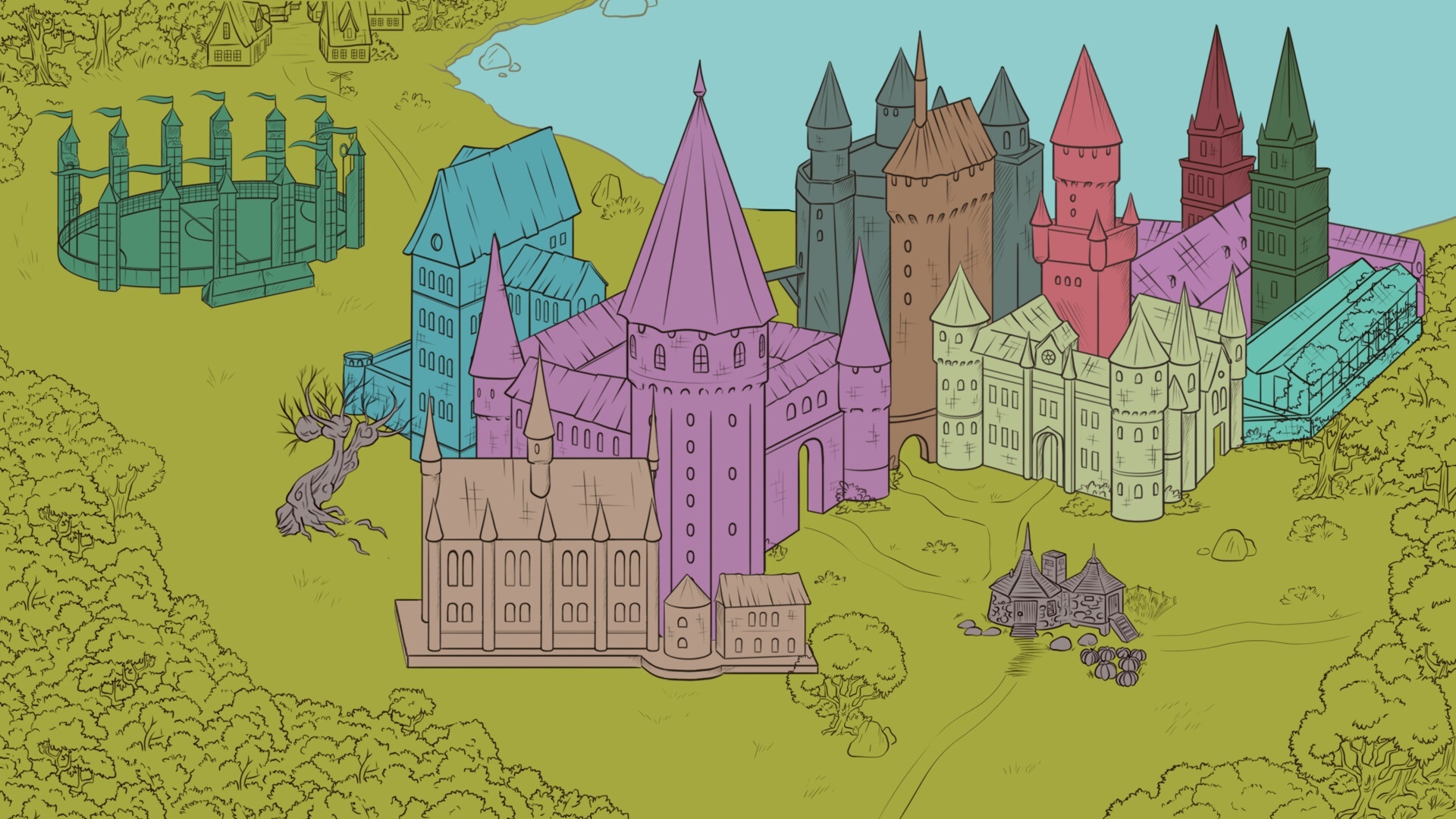 Hogwarts Wallpaper For Desktop, PC