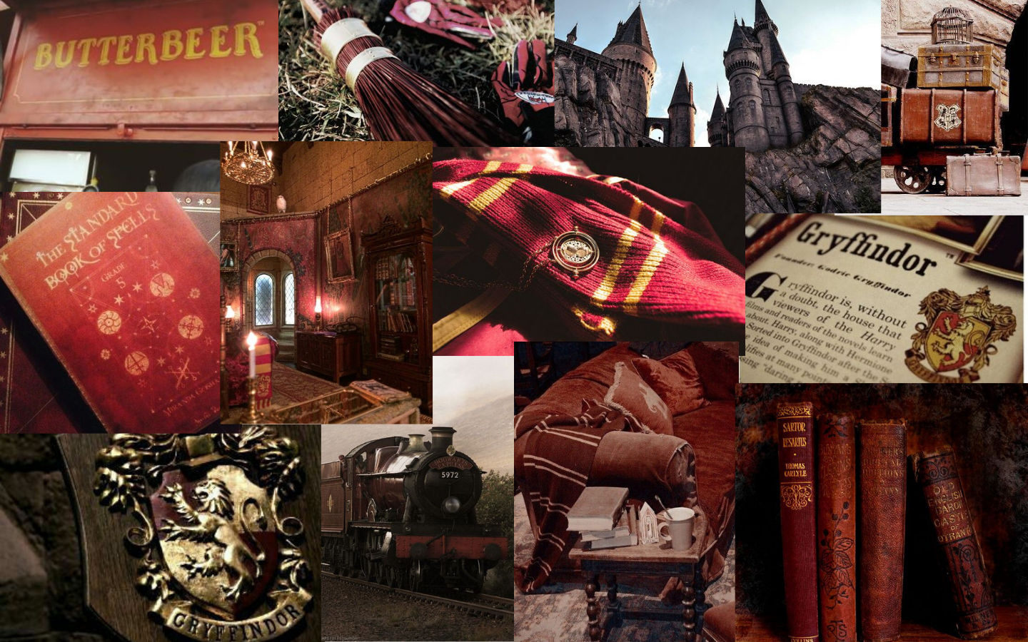 Gryffindor Aesthetic laptop wallpaper