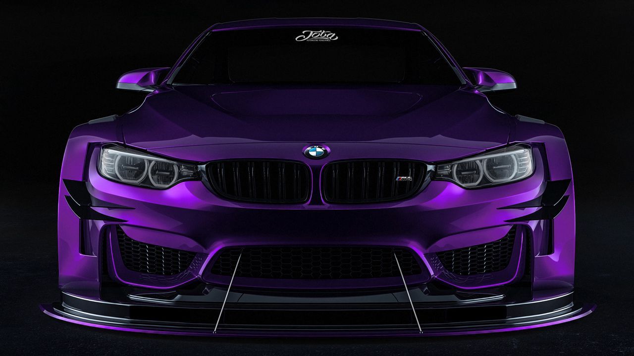 Wallpaper bmw, car, sportscar, purple