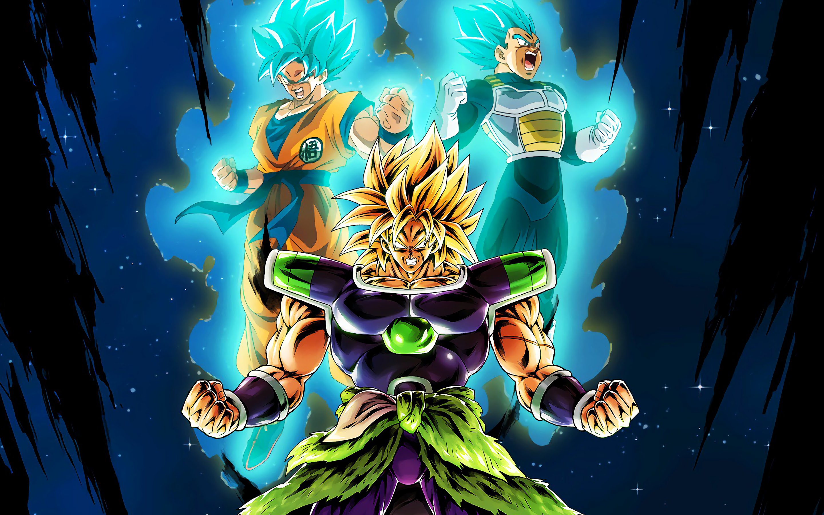 Broly Vegeta Goku Dragon Ball Super