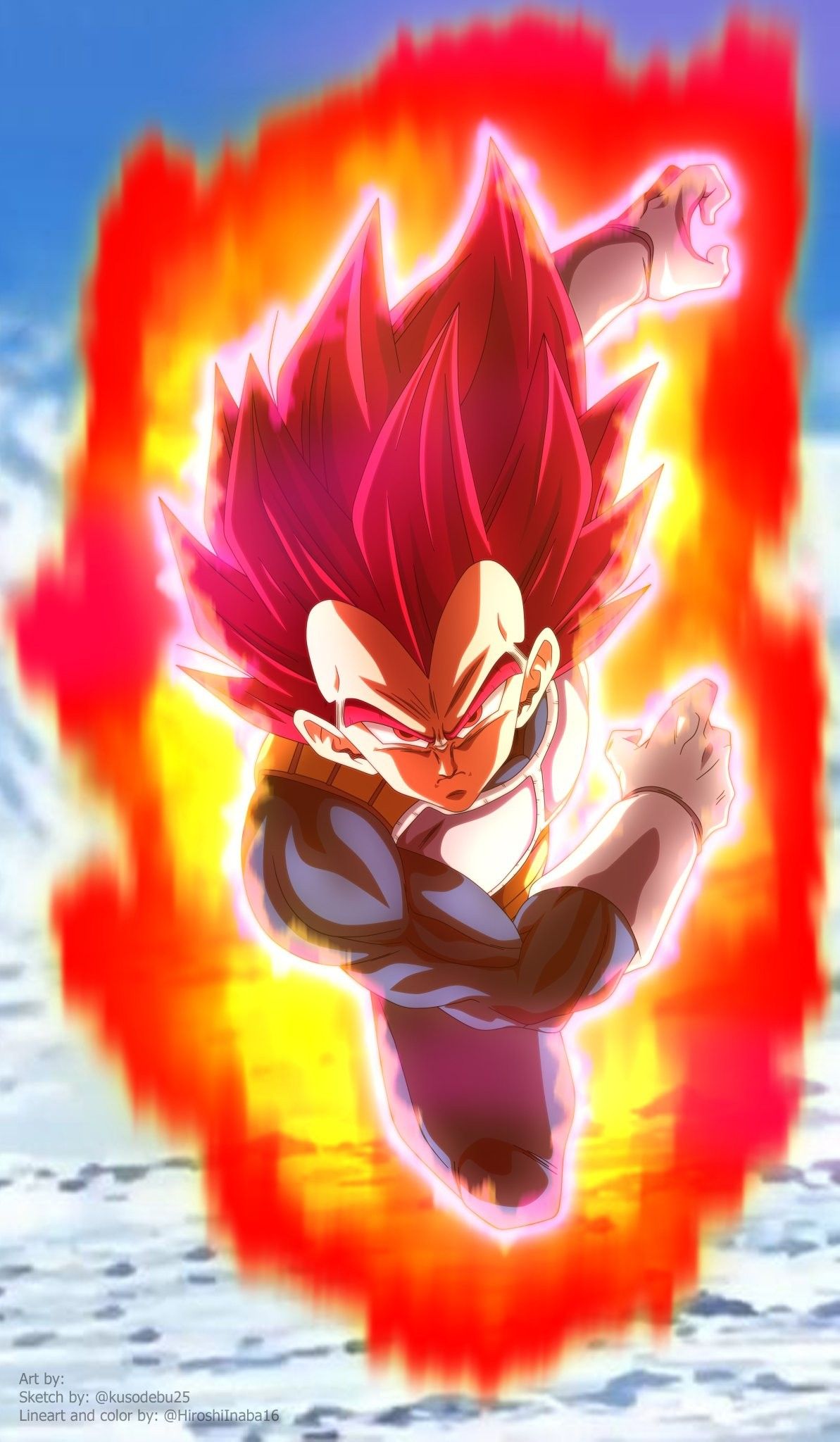 Vegeta ssj god. Anime dragon ball goku