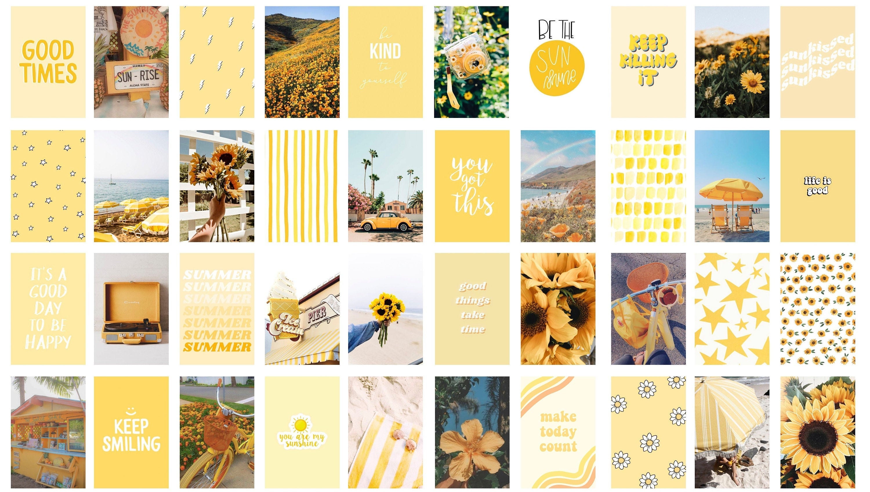 Yellow Collage Digital Download