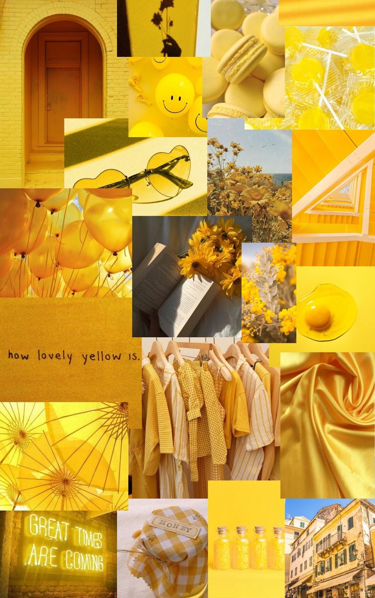 Yellow aesthetic pastel, Wallpaper
