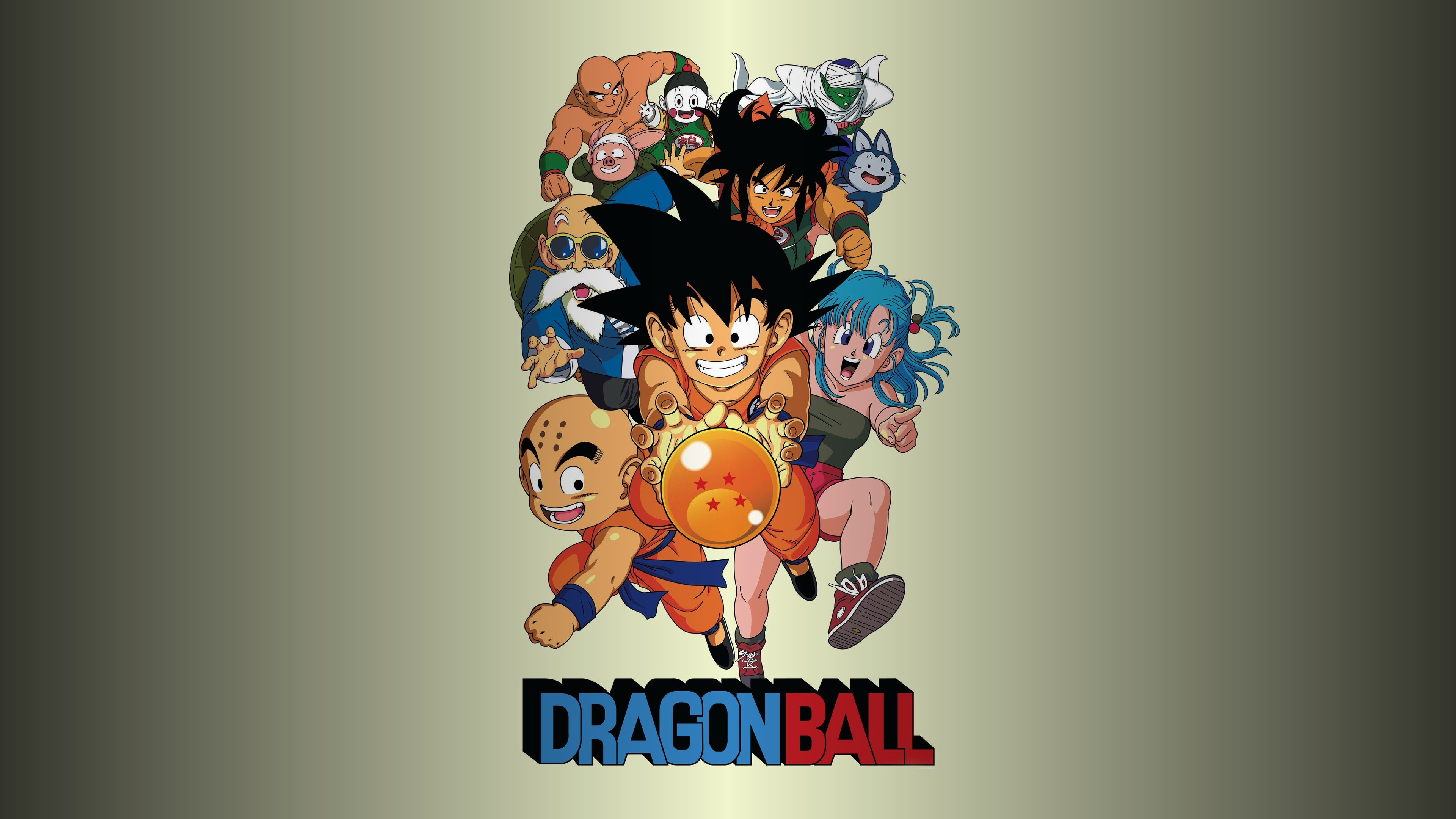 Son Goku, Krillin, Yamcha, Master Roshi