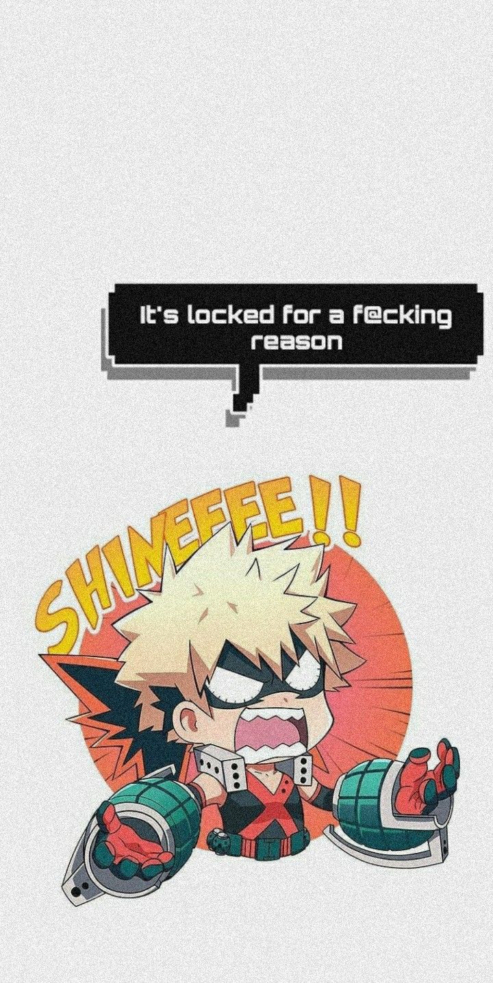 Bakugo lockscreen. Anime lock screen