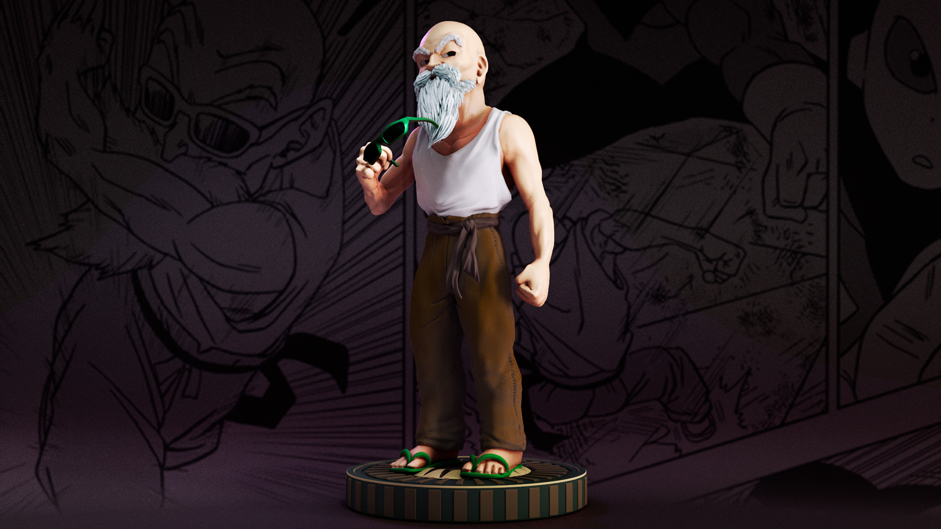 Master Roshi Wallpaperd Mon.com