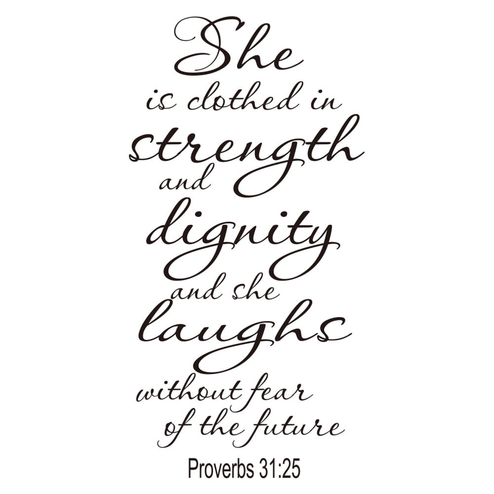 wallpaper Proverbs 31:25 Vinyl Wall Art
