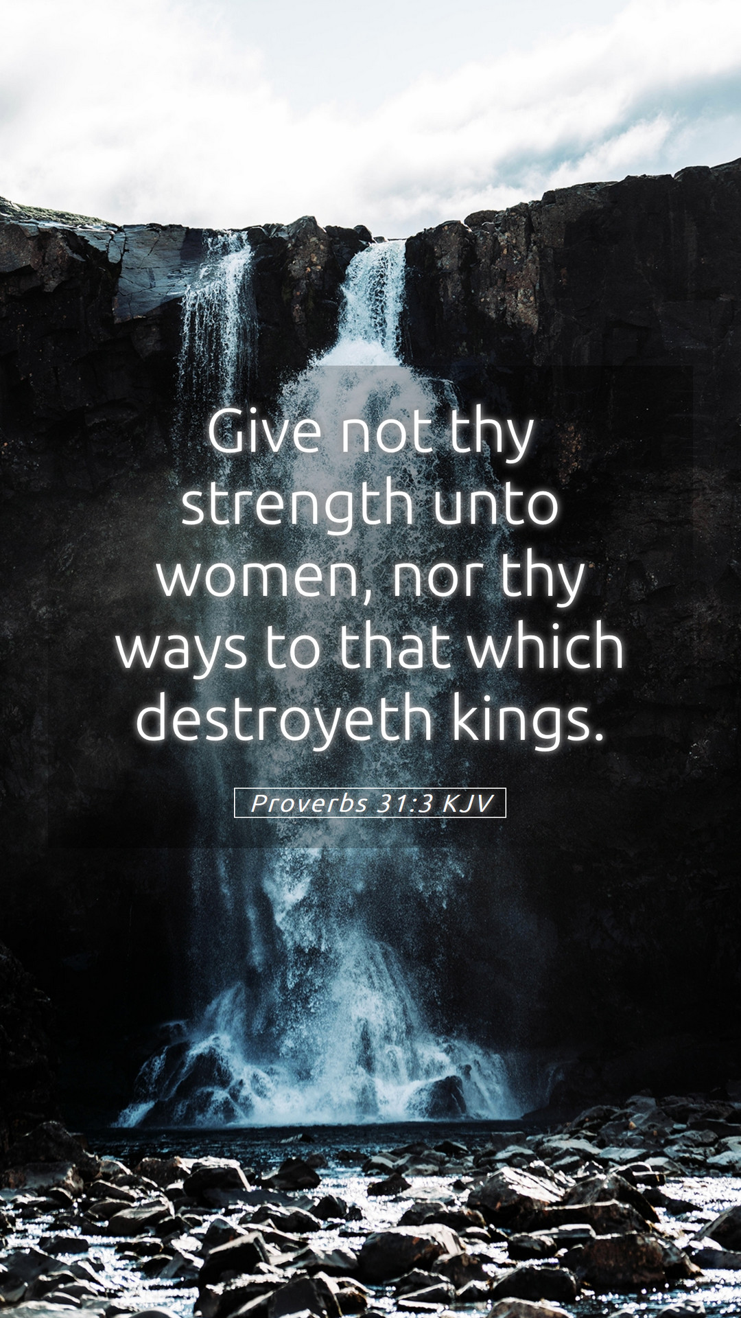 Proverbs 31:3 KJV Mobile Phone