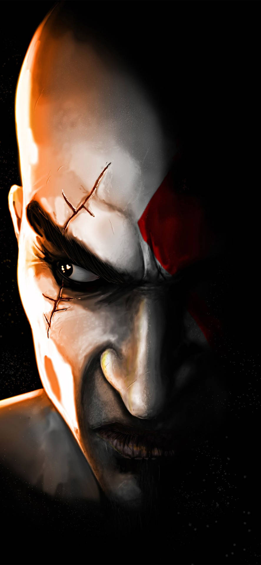 Fierce Kratos, the God of War Wallpaper