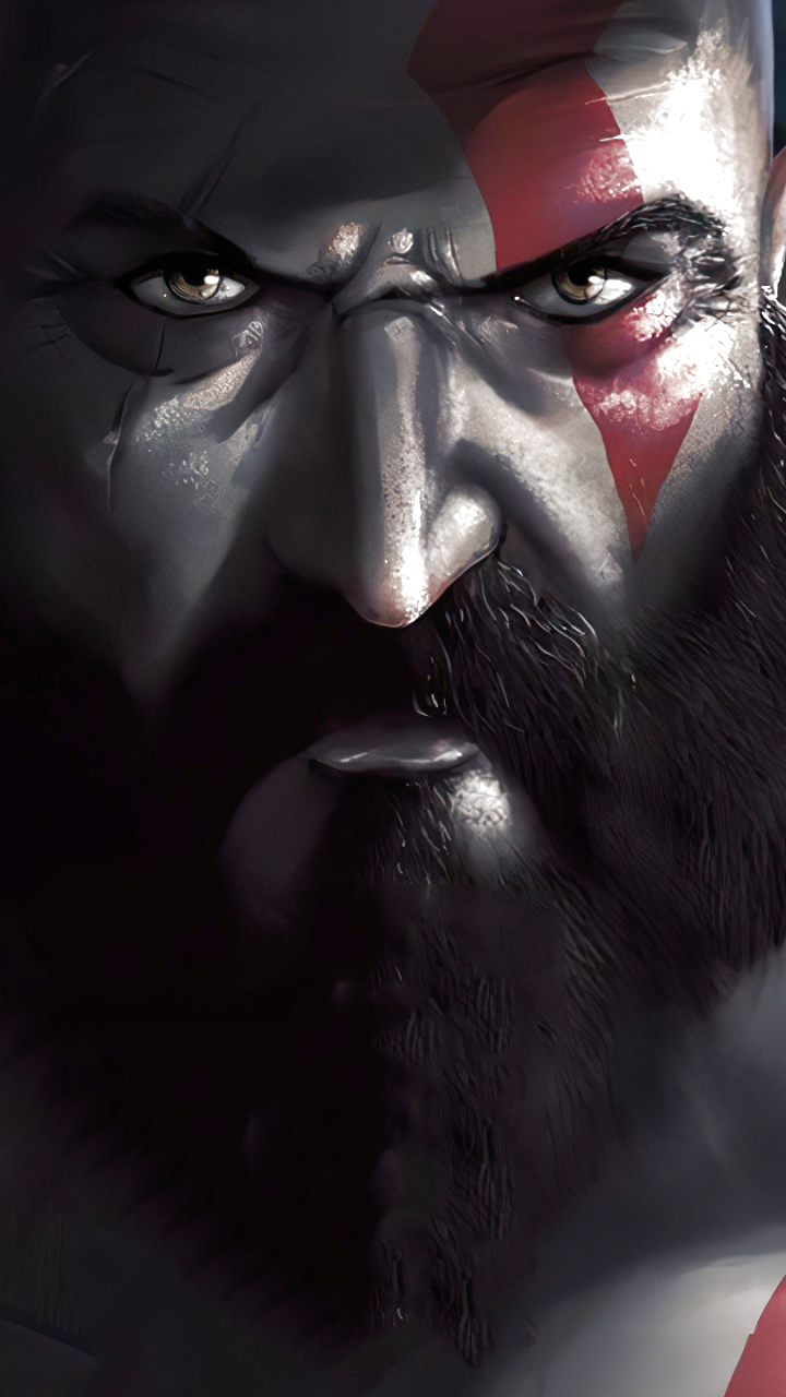 wallpaper: God Of War, Beard, Face