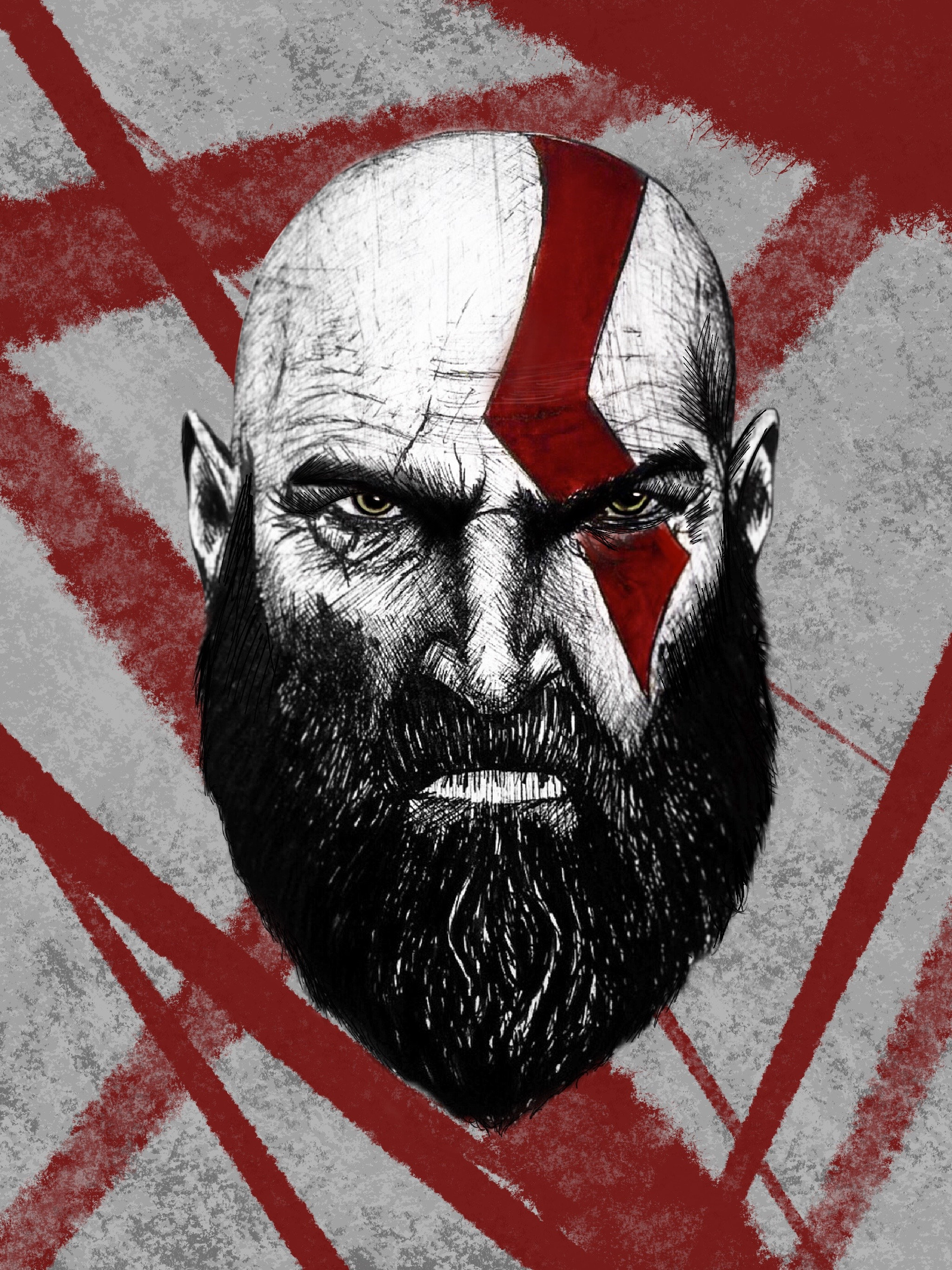 Kratos Ink God of War