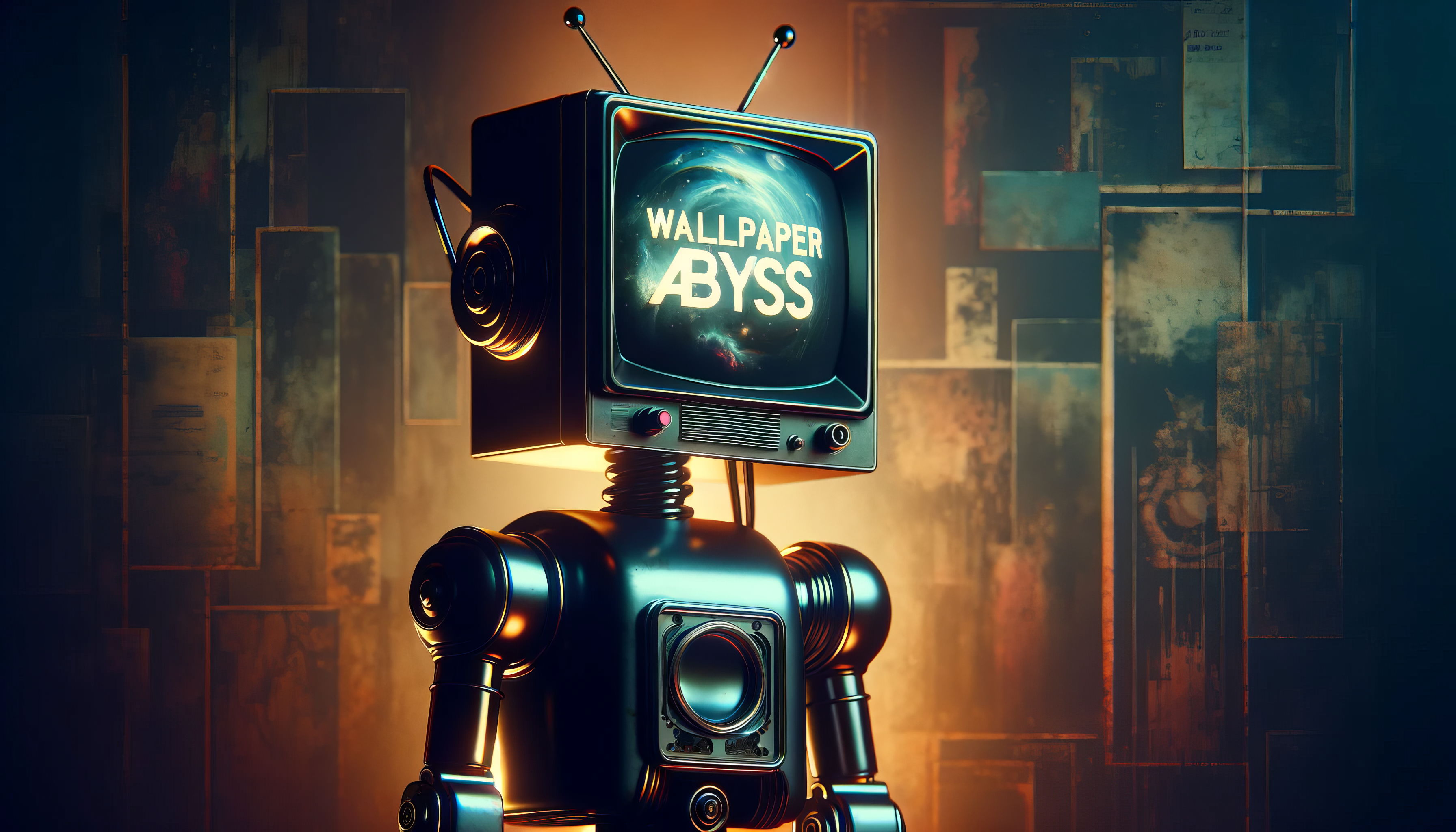 Retro Sci Fi Robot HD Wallpaper