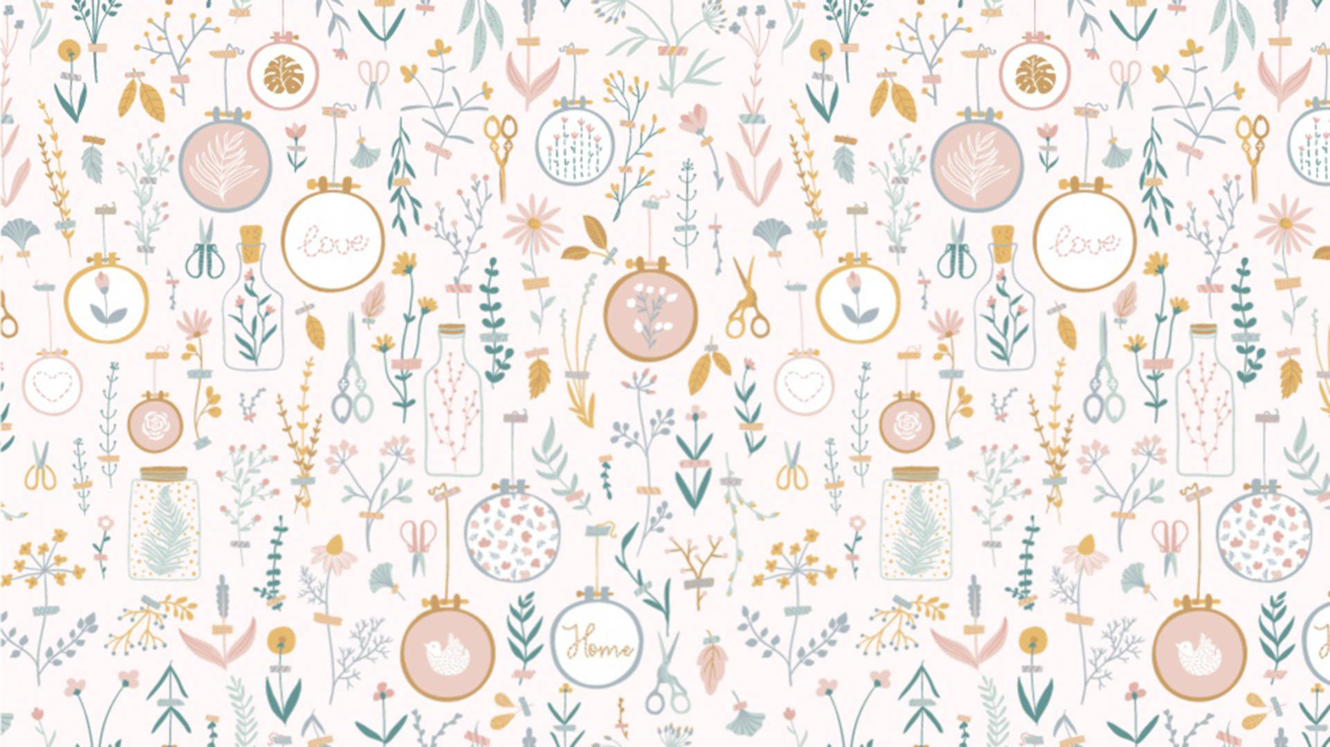 Download Hand Drawn Aesthetic Pattern Wallpaper