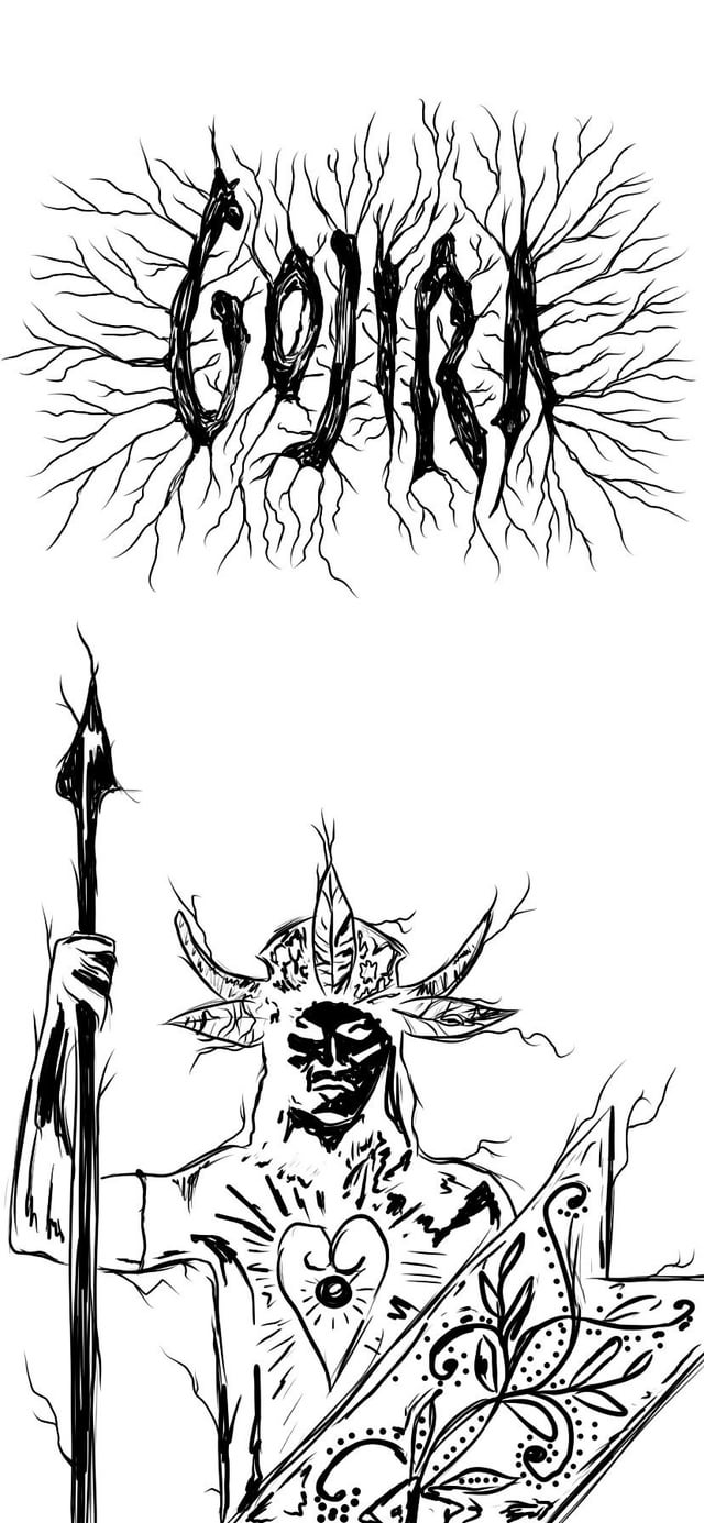 digitally hand drawn wallpaper