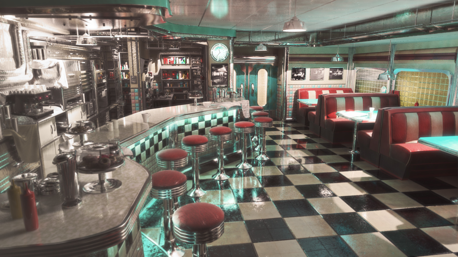 American Diner Wallpaper