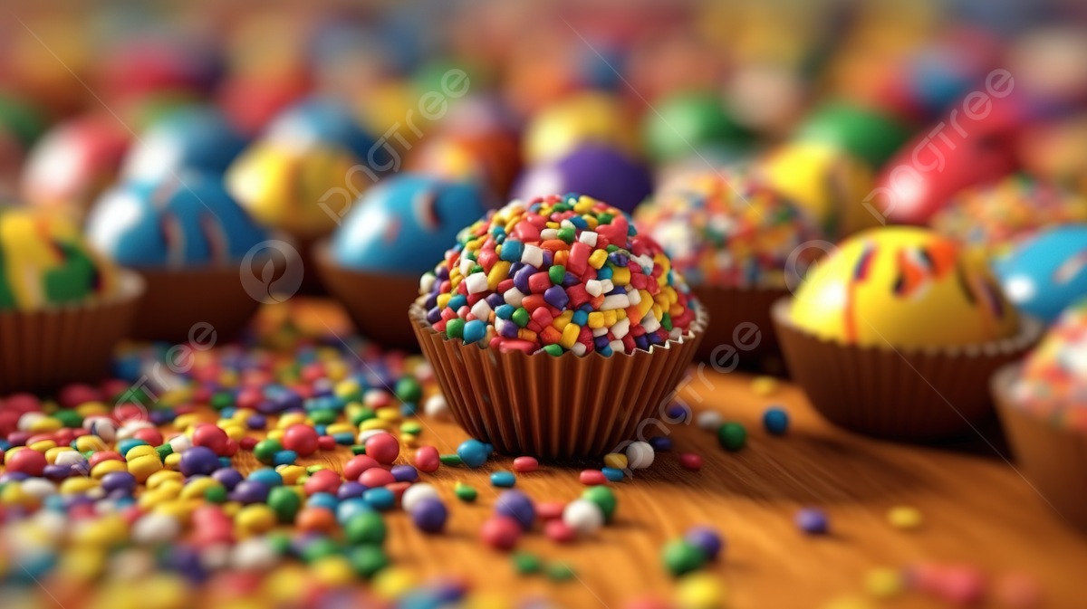Vibrant Sprinkles On Brazilian Delight