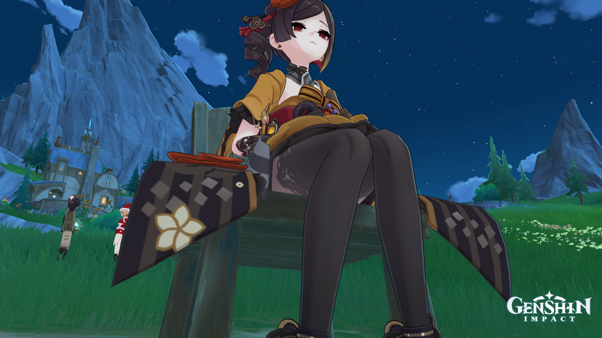 Slightly Thiccer Busty Chiori Genshin