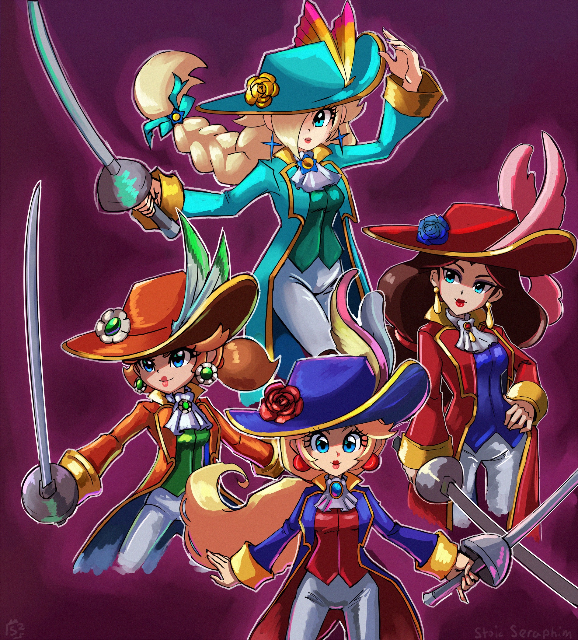 Swordfighter Girls. Princess Peach