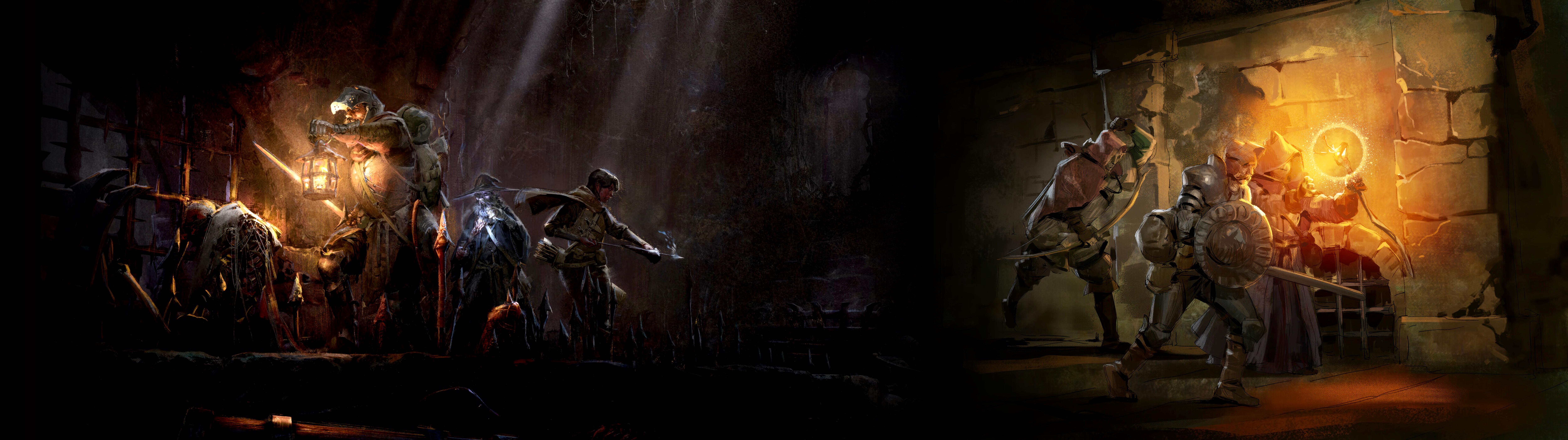 My current double monitor wallpaper, r