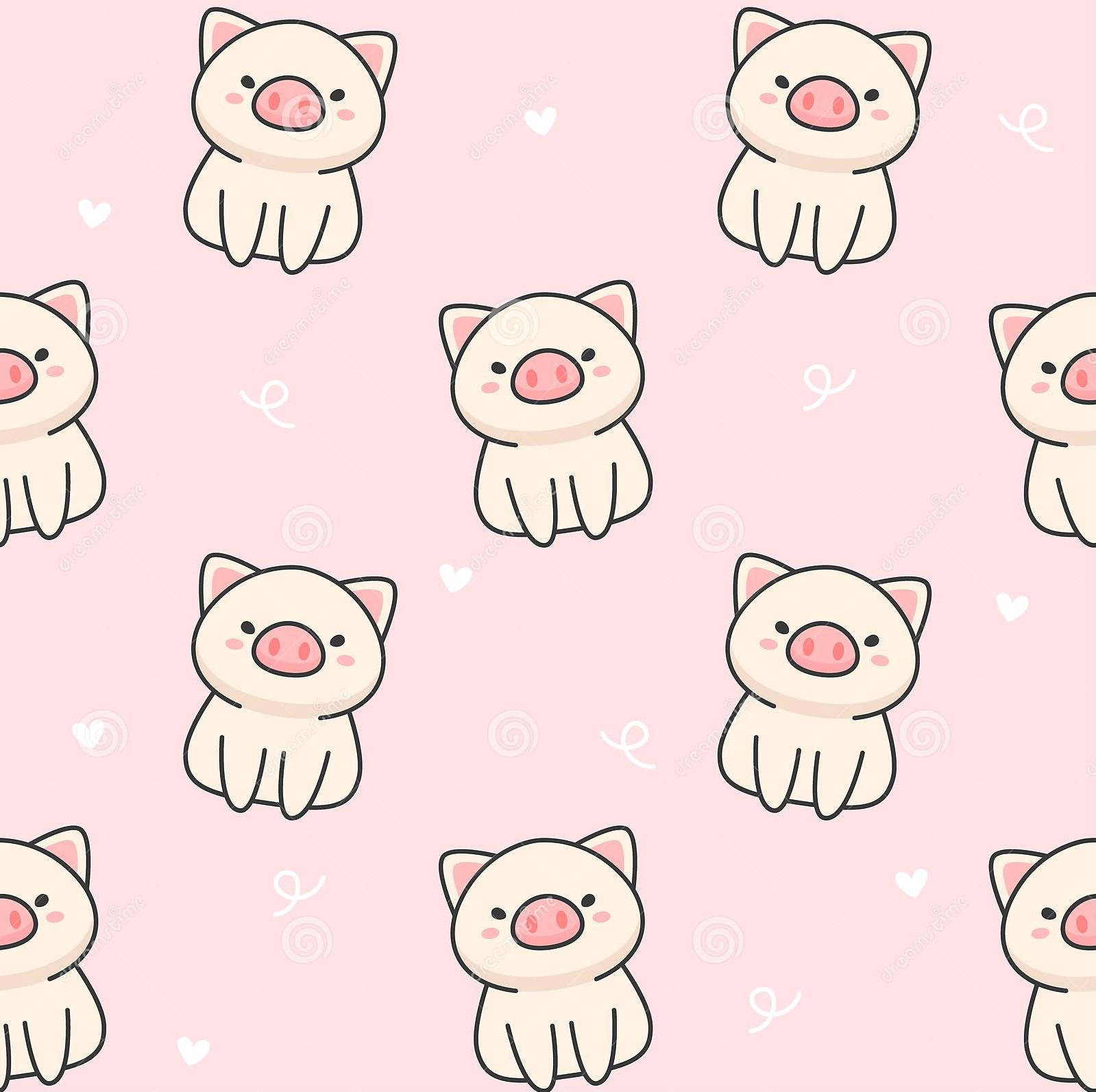 Cute Pig Background