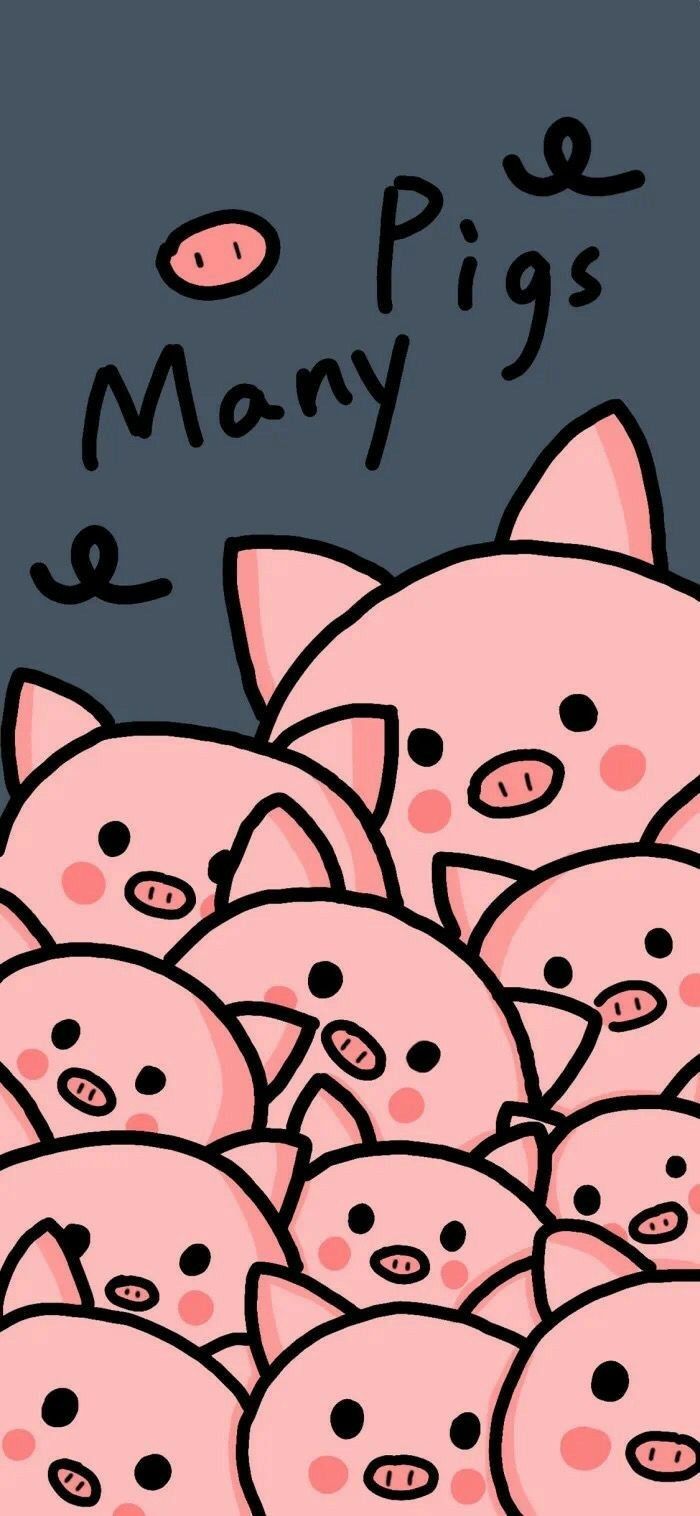 Cute wallpaper, Pig wallpaper