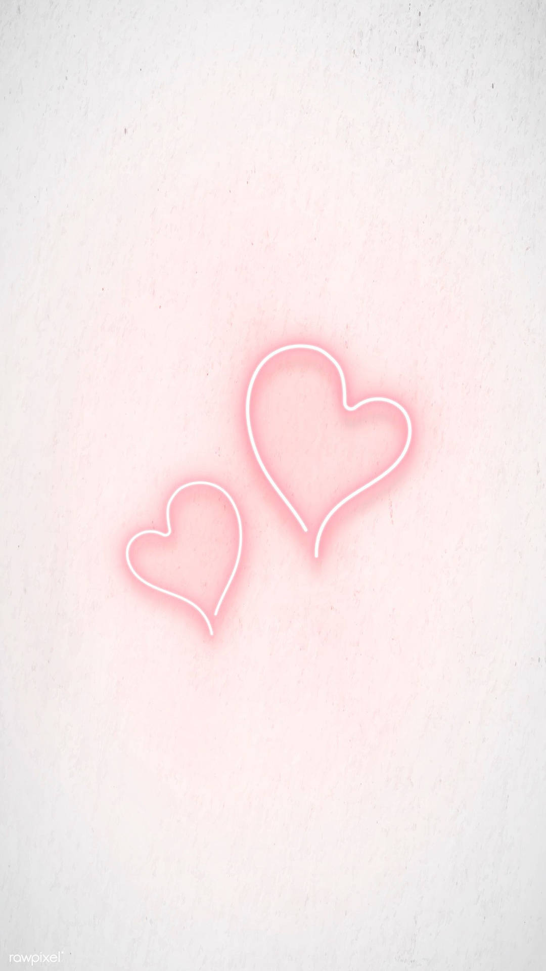 Download Neon Pastel Pink Heart Phone