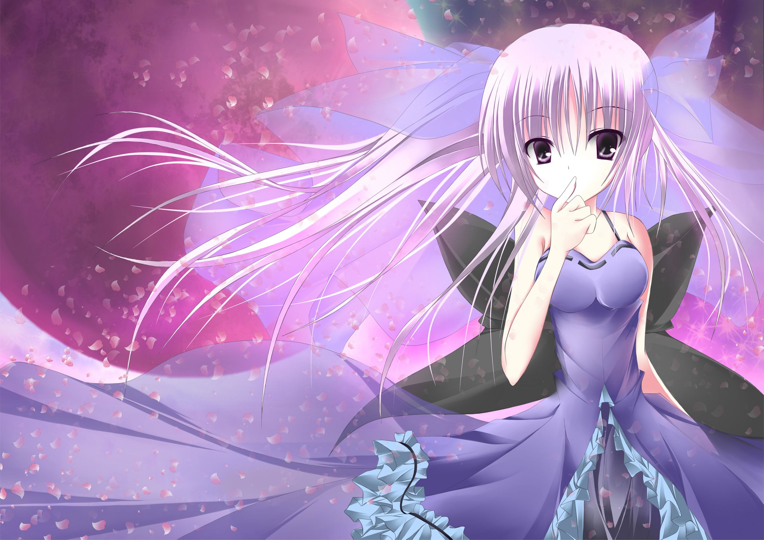 Anime background wallpaper, Anime girl