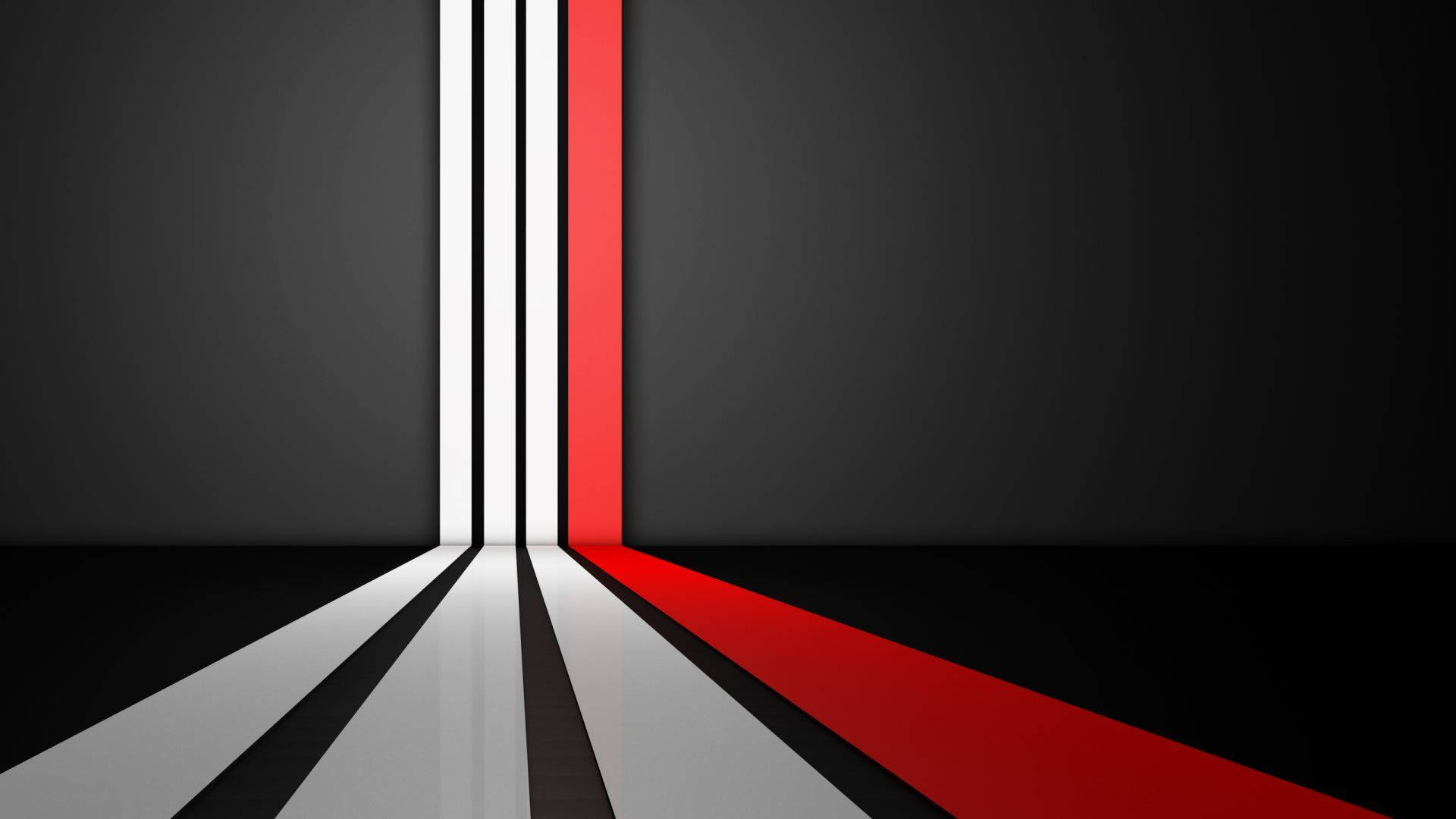 White And Red Lines Wallpaper