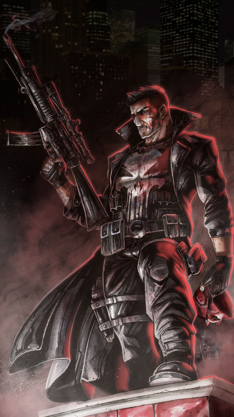 The Punisher 4k Art iPhone 6