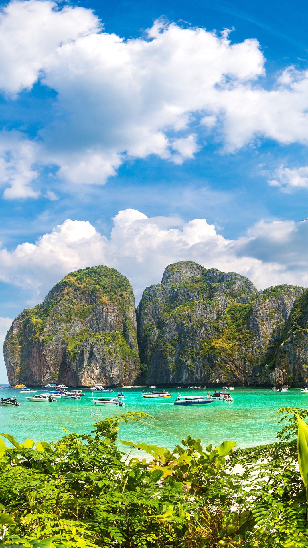 Panorama of Maya bay on Koh Phi Phi Leh