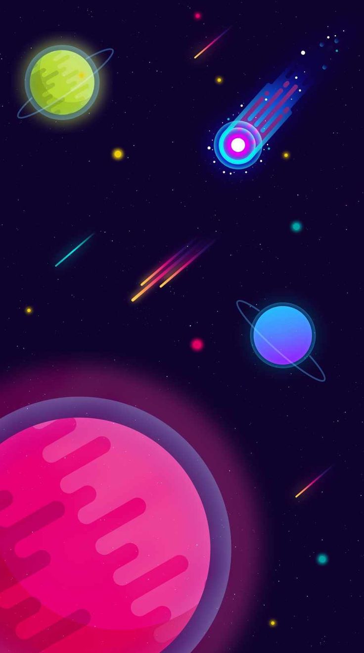 Space Minimal 4K iPhone Wallpaper