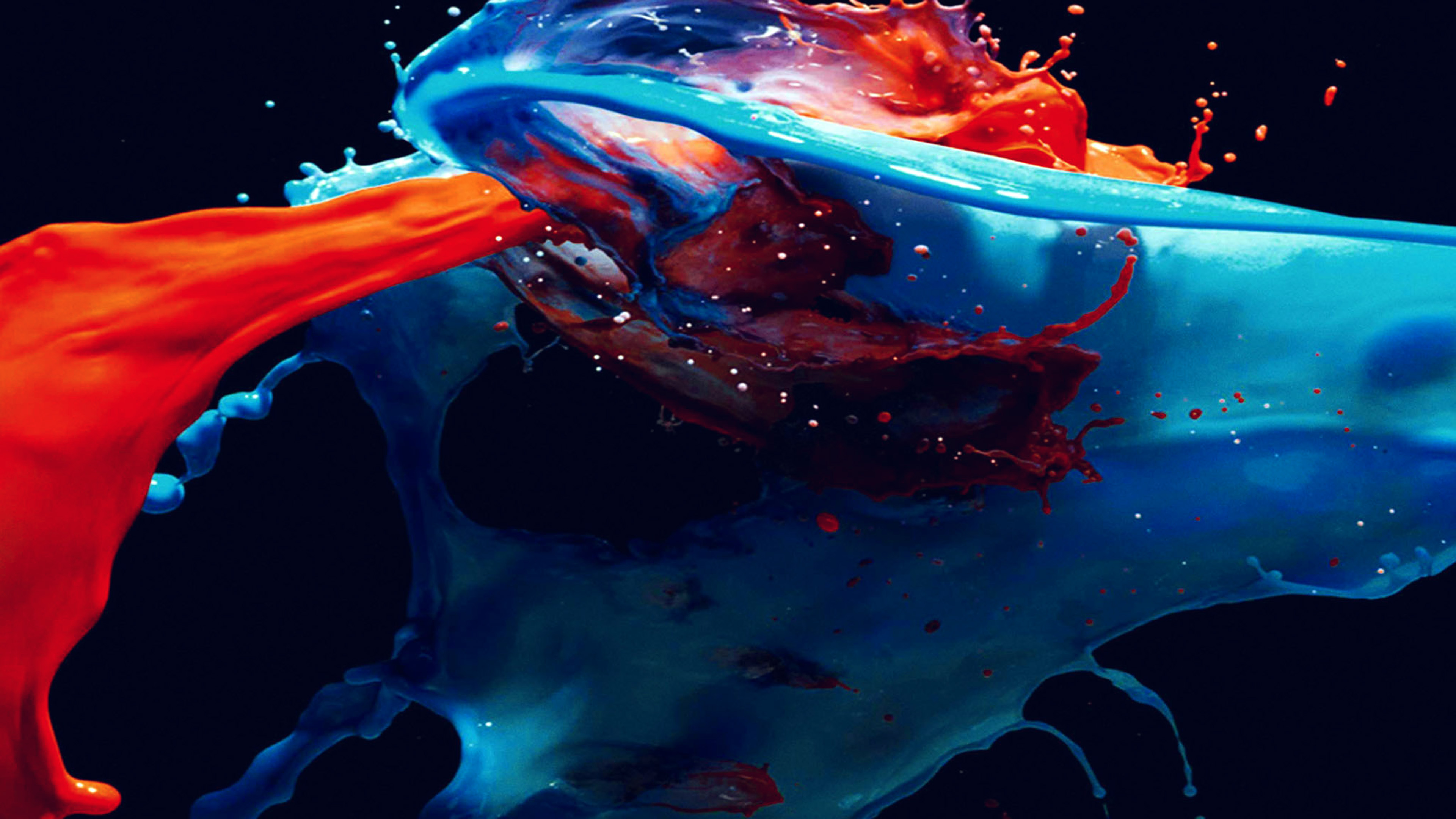 Paint Splash Art Illust Dark Blue