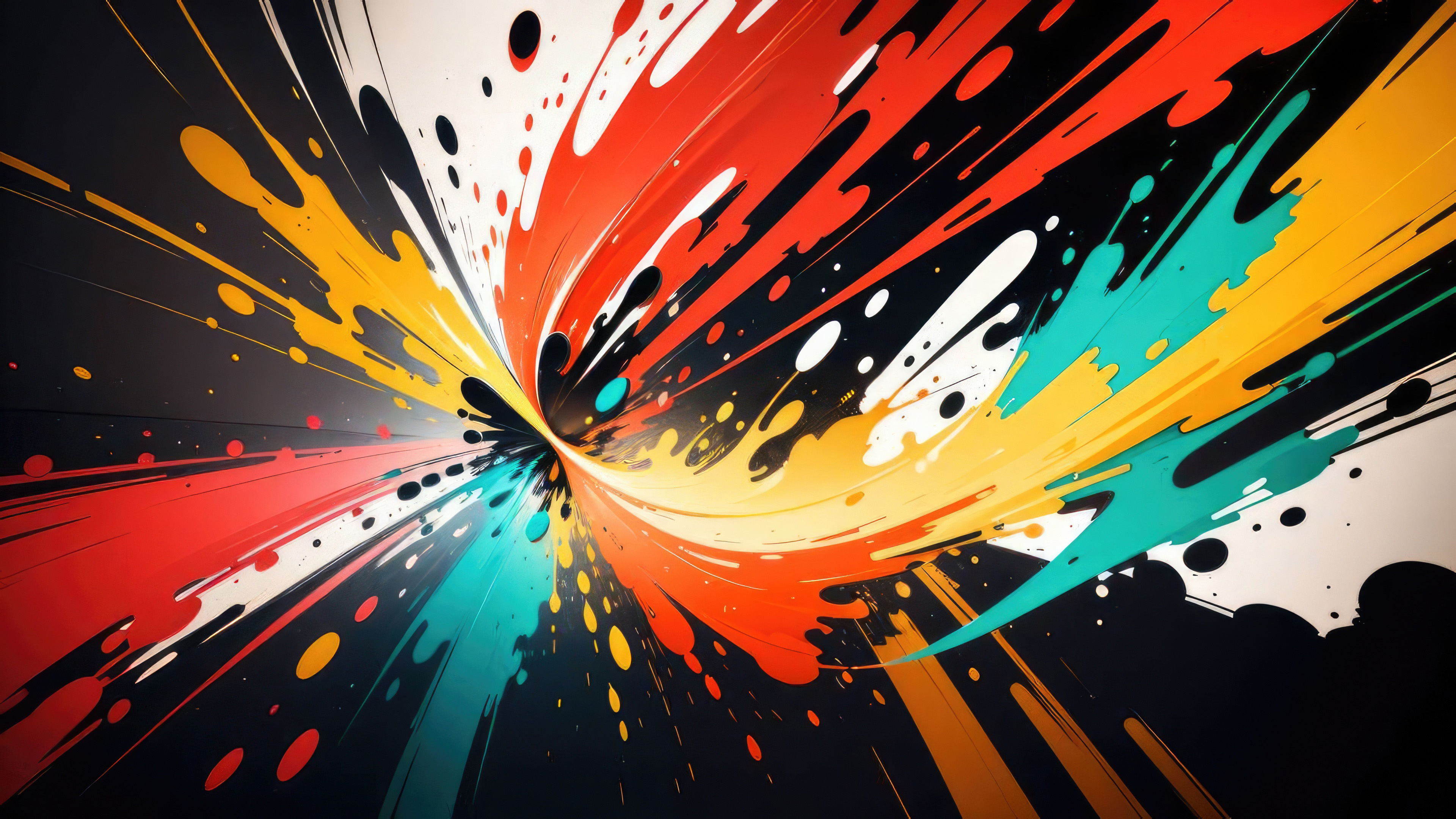 Paint Splatters 4k Wallpaper, HD