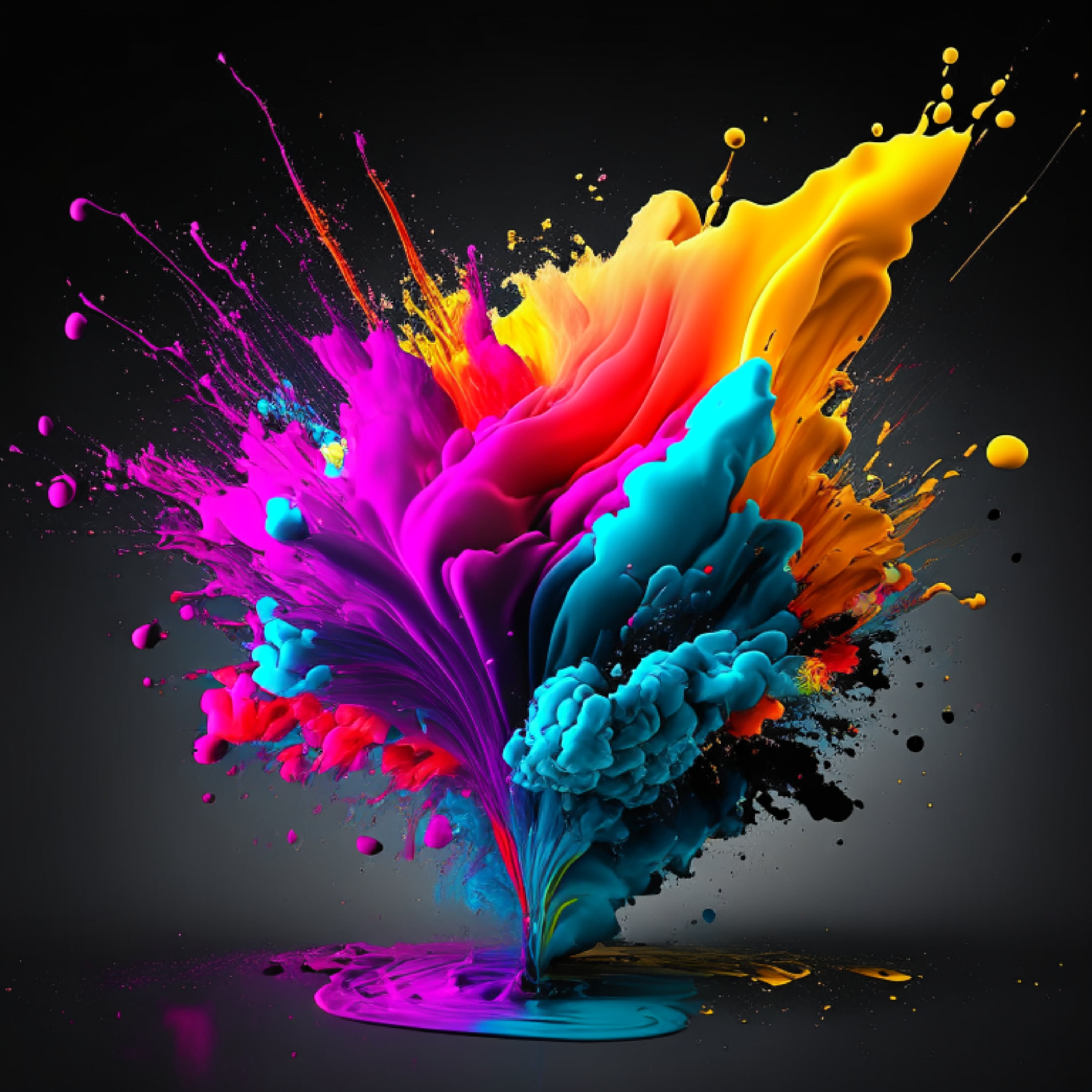 Color Splash Effect Clipart 300dpi PNG