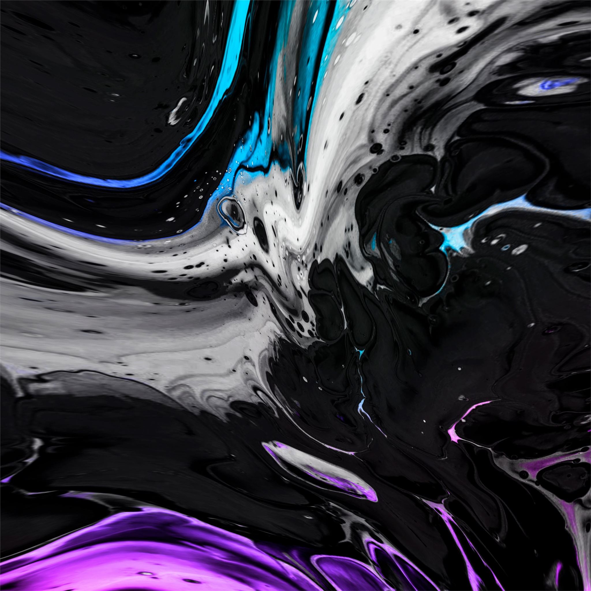 colors splash mixed 4k iPad Pro