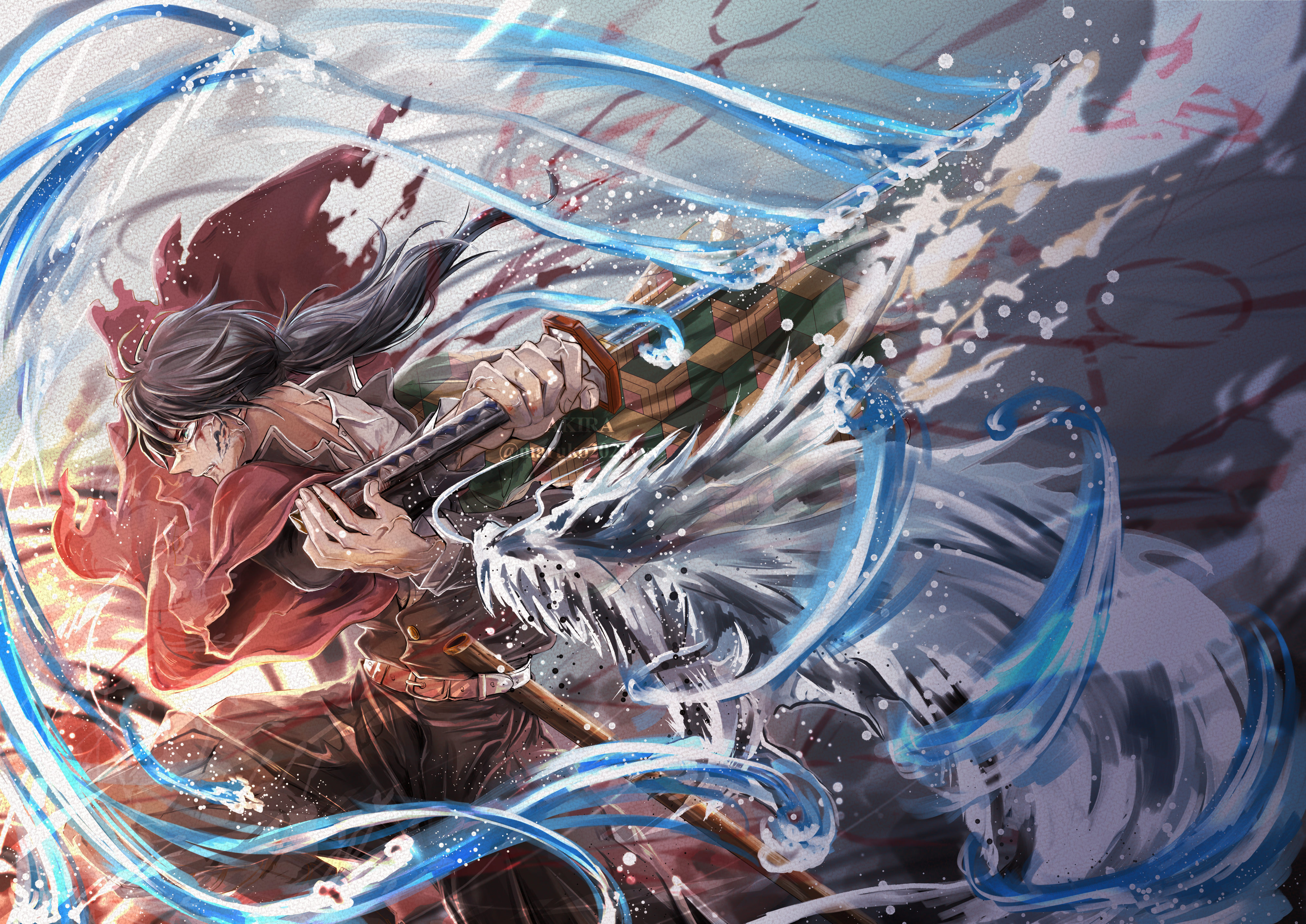 Giyuu Tomioka 4K Ultra HD Slayer: Kimetsu no Yaiba Epic Wallpaper by アキラ