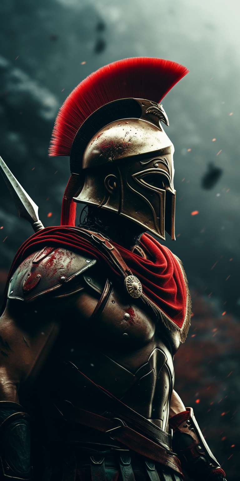 Spartan warrior, Animal portraits art