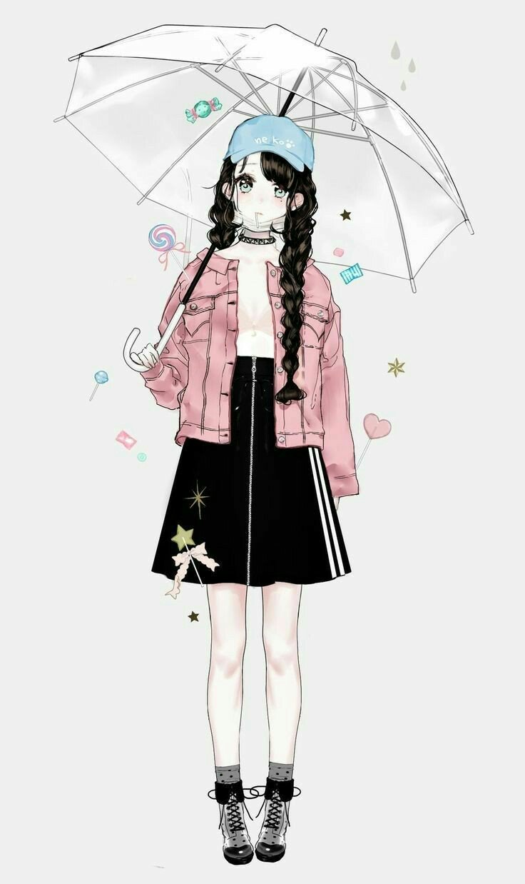 Found these cute animated girl