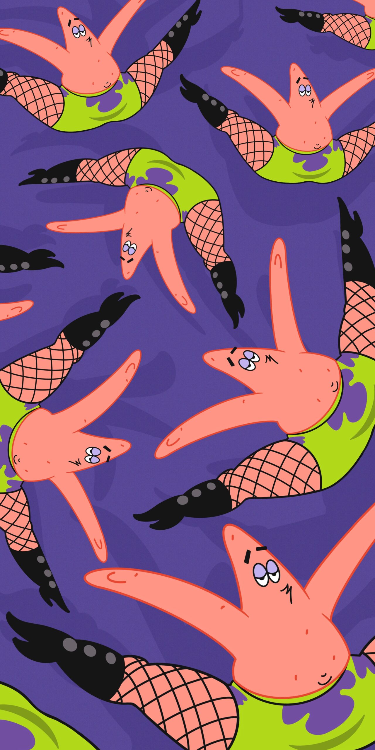 Patrick Star Fishnets Meme Wallpaper