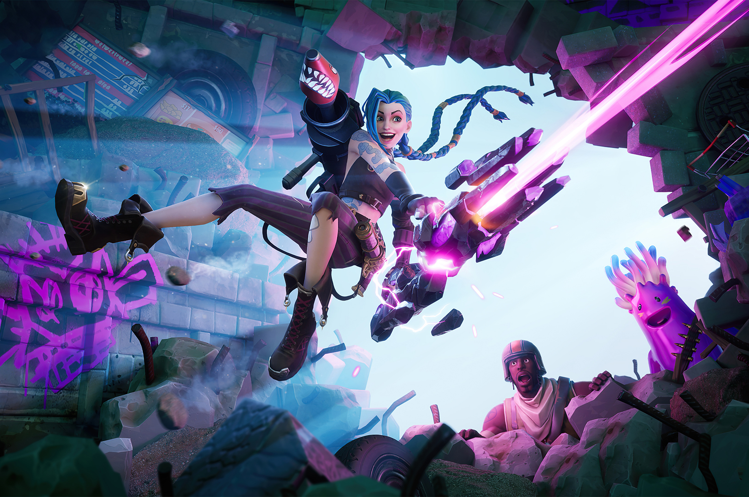 Fortnite Arcane Jinx Lol 4k