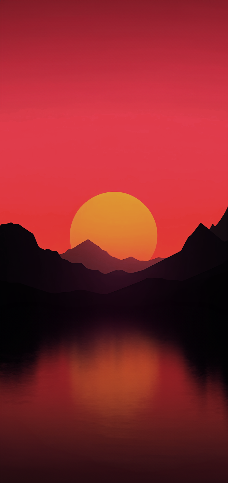 Mountain Sunset Phone Wallpaper