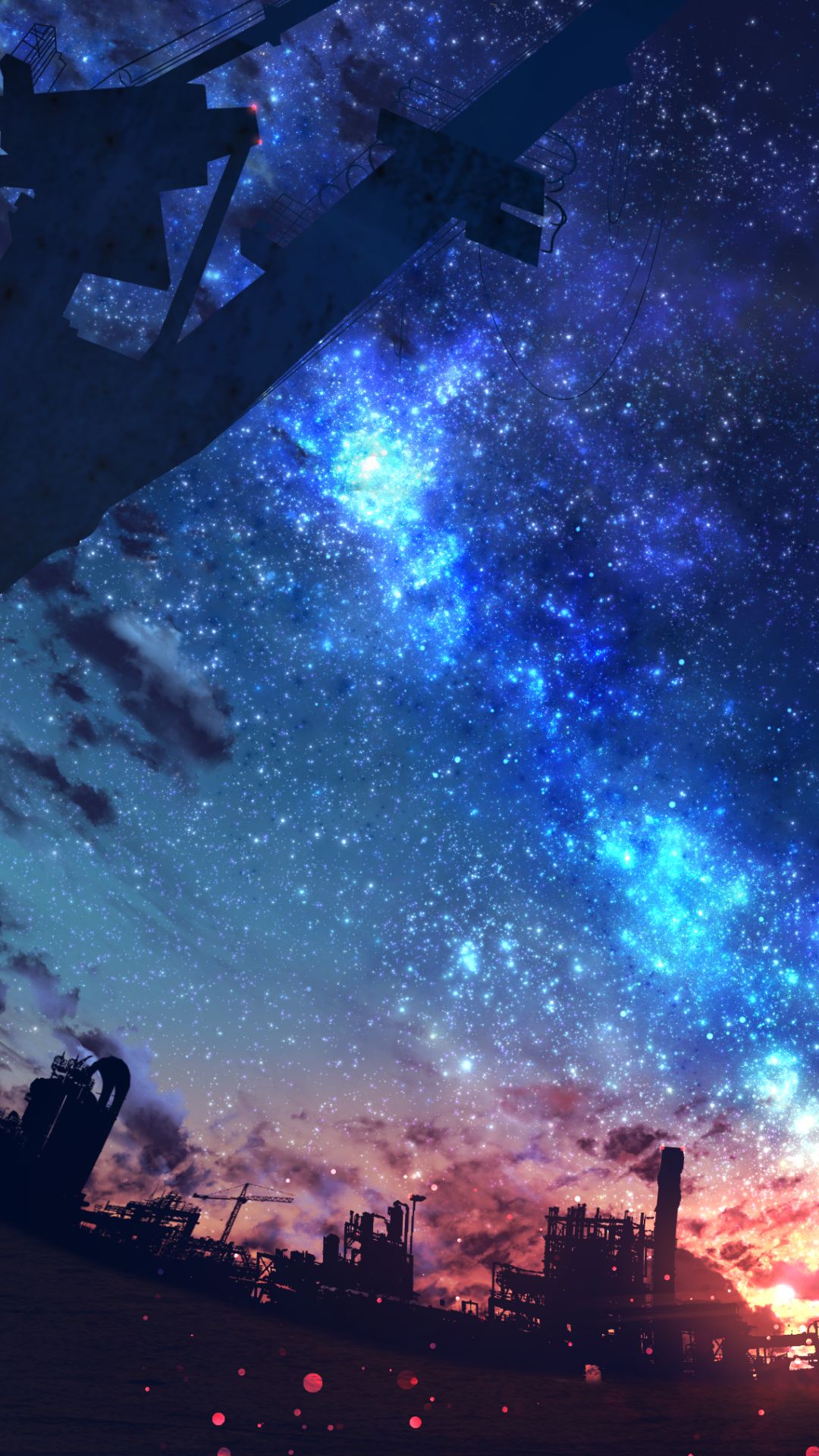Mobile wallpaper: Anime, Sky, Night