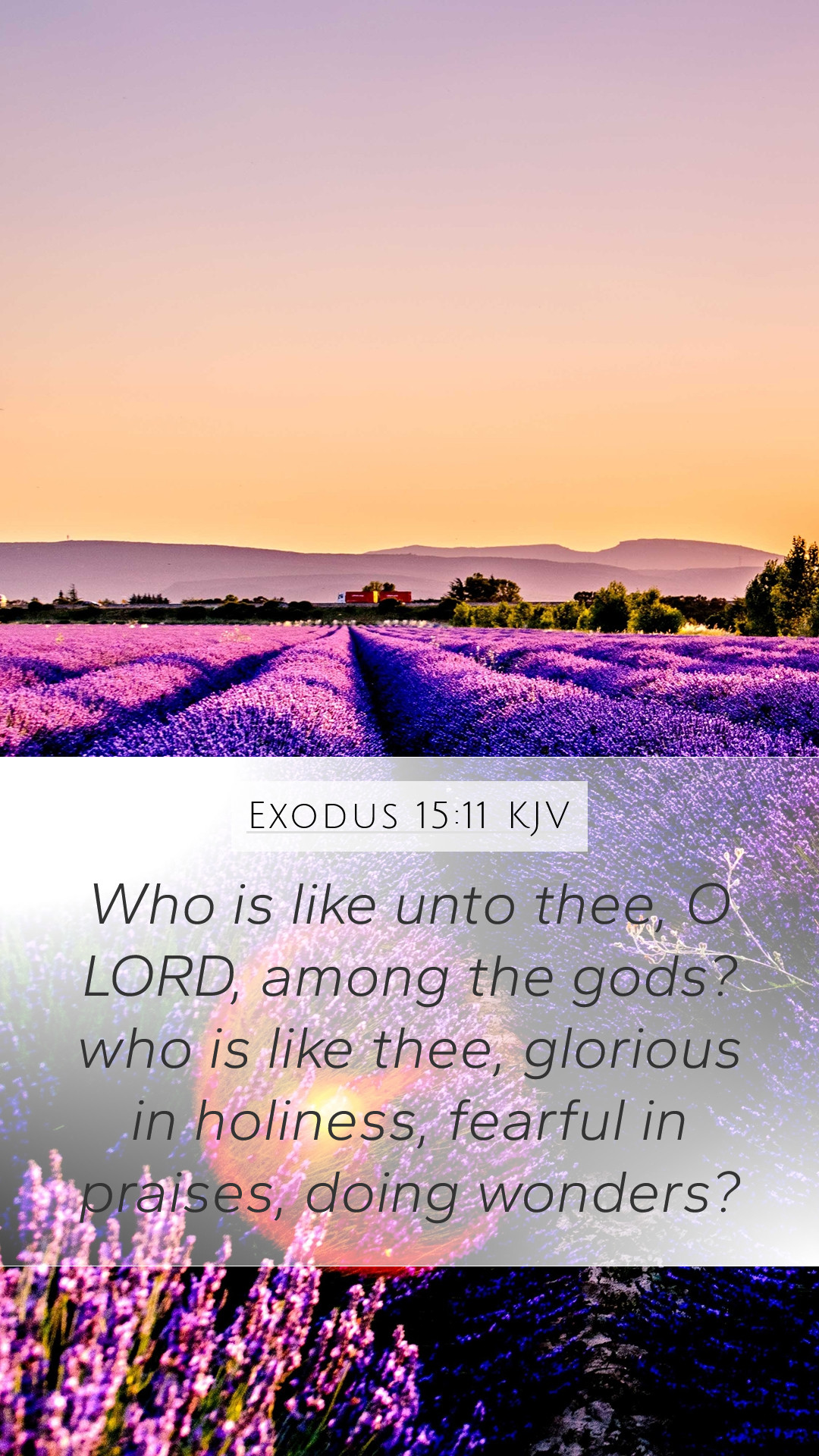 Exodus 15:11 KJV Mobile Phone Wallpaper