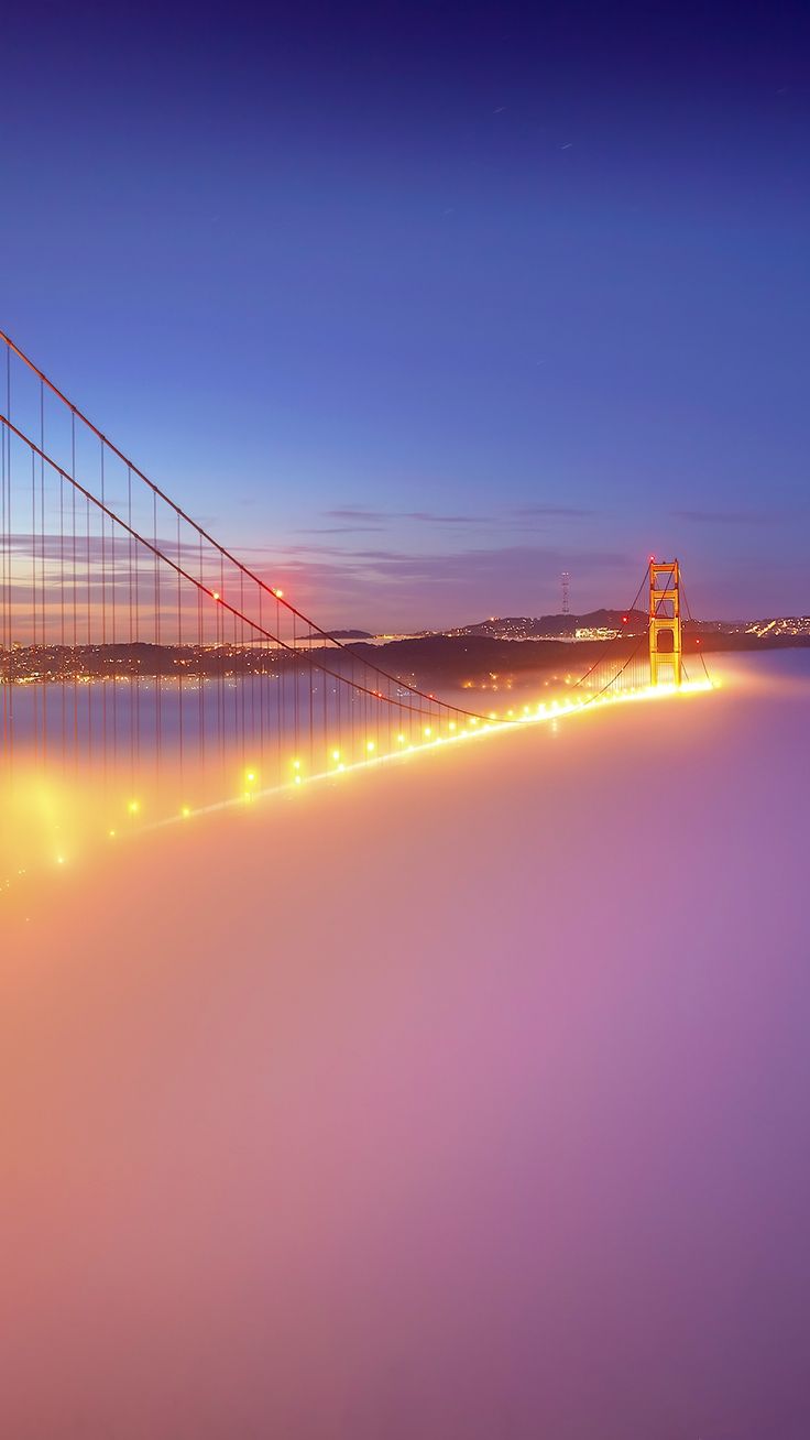 Golden Gate Bridge Fog Android Wallpaper