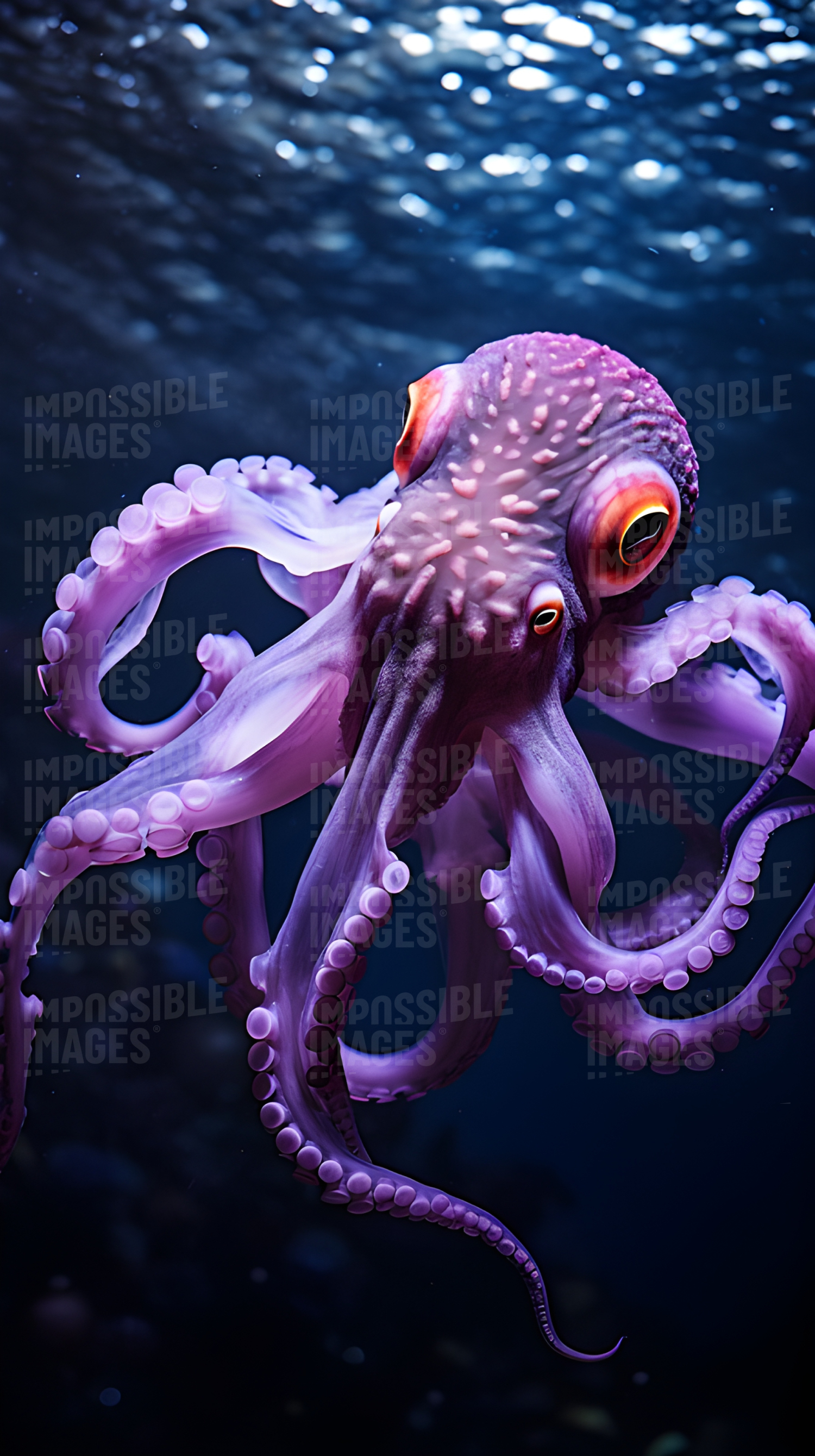 Purple octopus Image